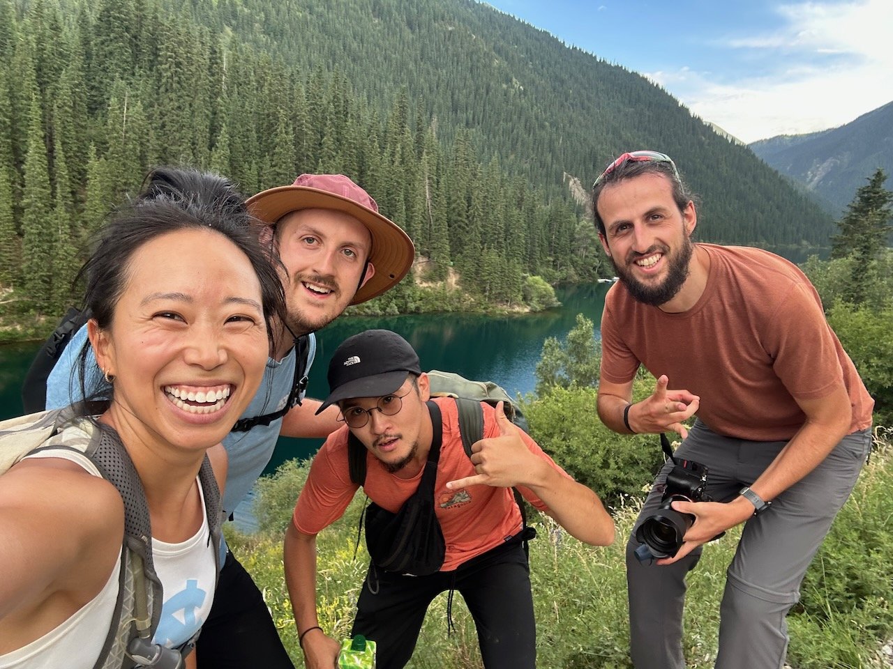 We made it! We did the 16km hike to Kolsai 2 in under four hours, beating our tour leader’s expectations.