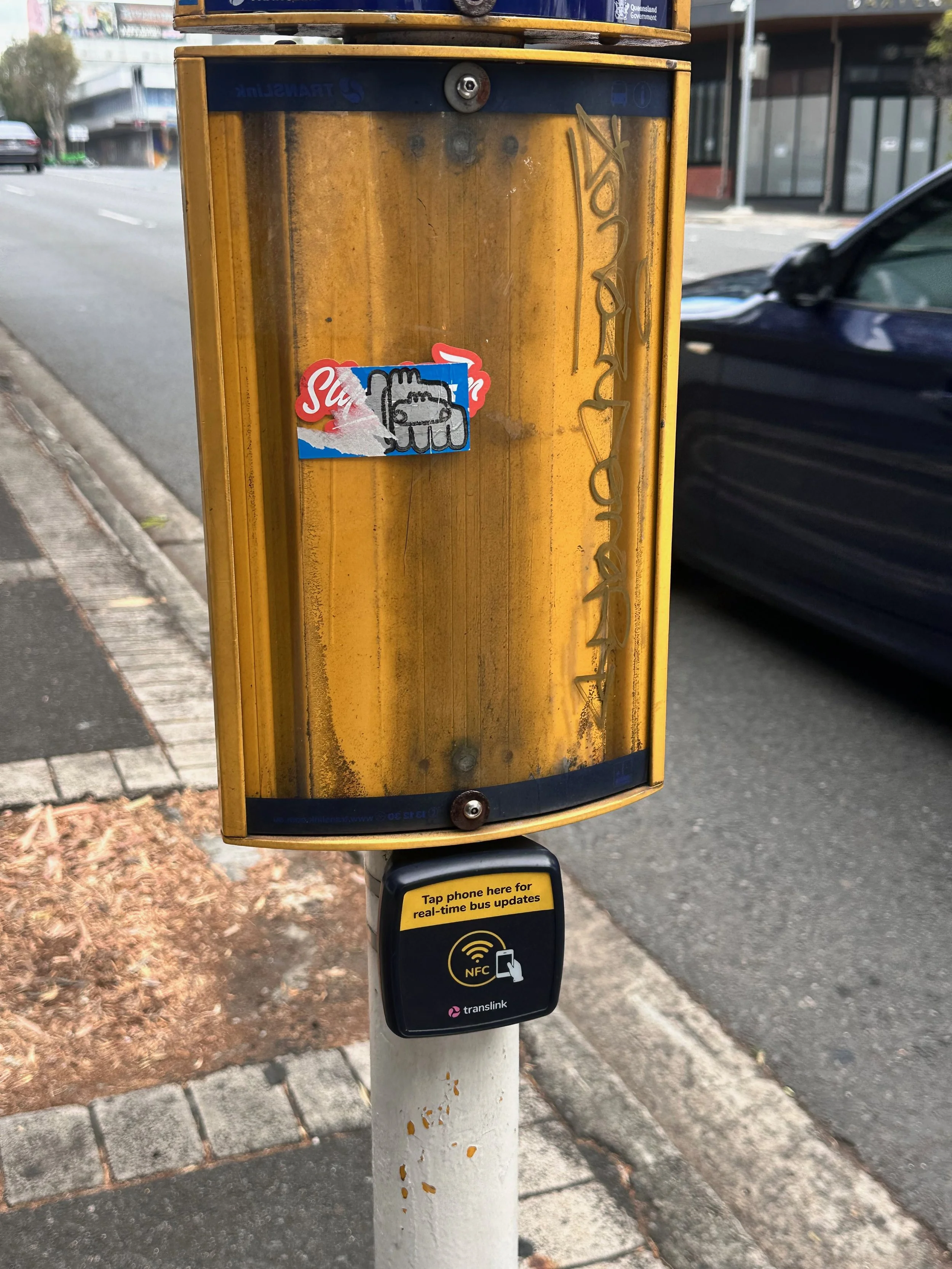  I thought this was so cool! Similar to “tap to pay”, you can “tap to check” the bus schedule rather than having to take a photo of a QR code or type in a web address. I was fascinated by how Brisbane had technology that New York doesn’t have, but ma