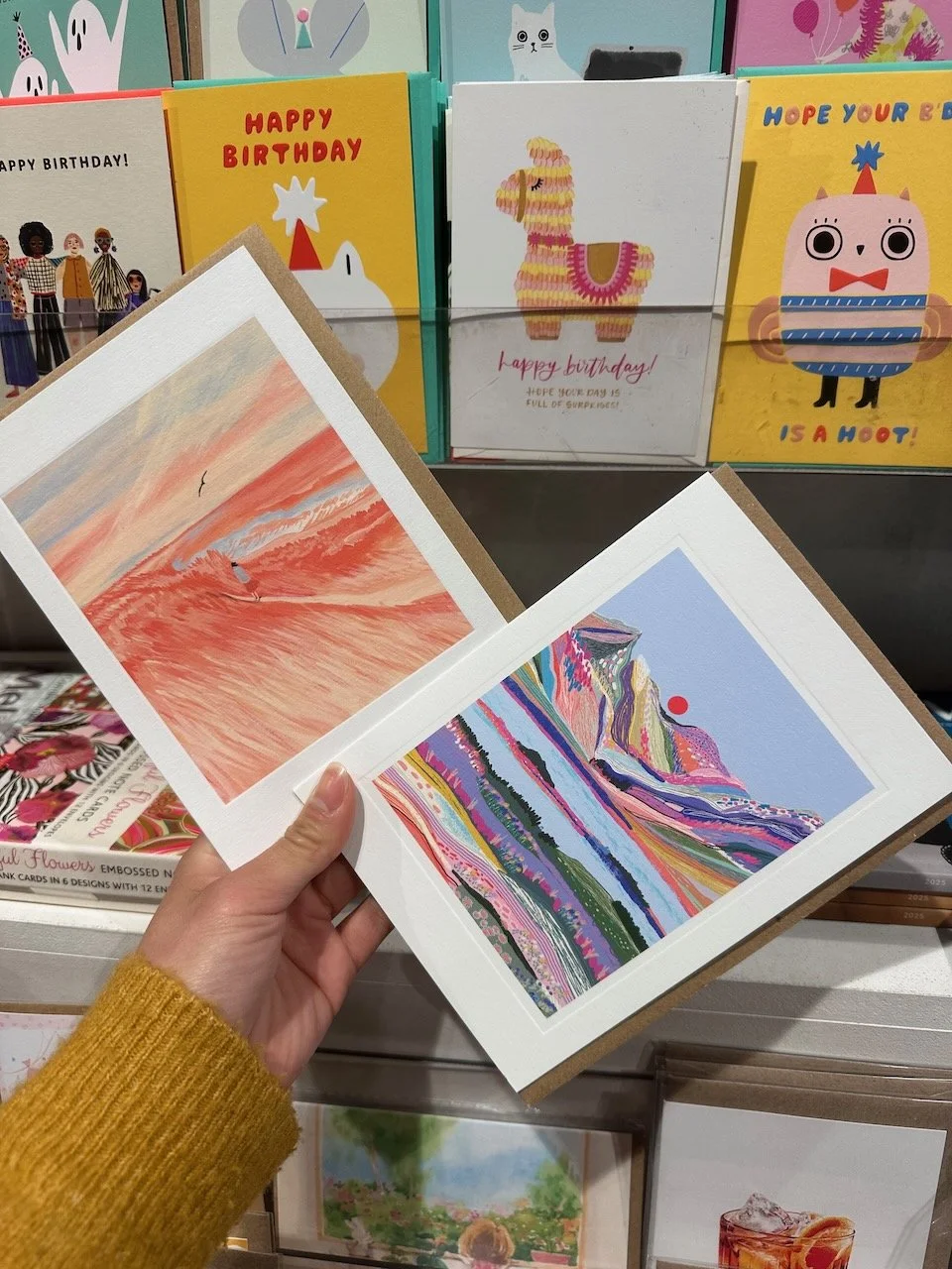  If you know me at all, you’ll know my love of cards (and sending them to loved ones). I was particularly captivated by the artwork here — the colors, the movement, the emotion captured by the artists. 