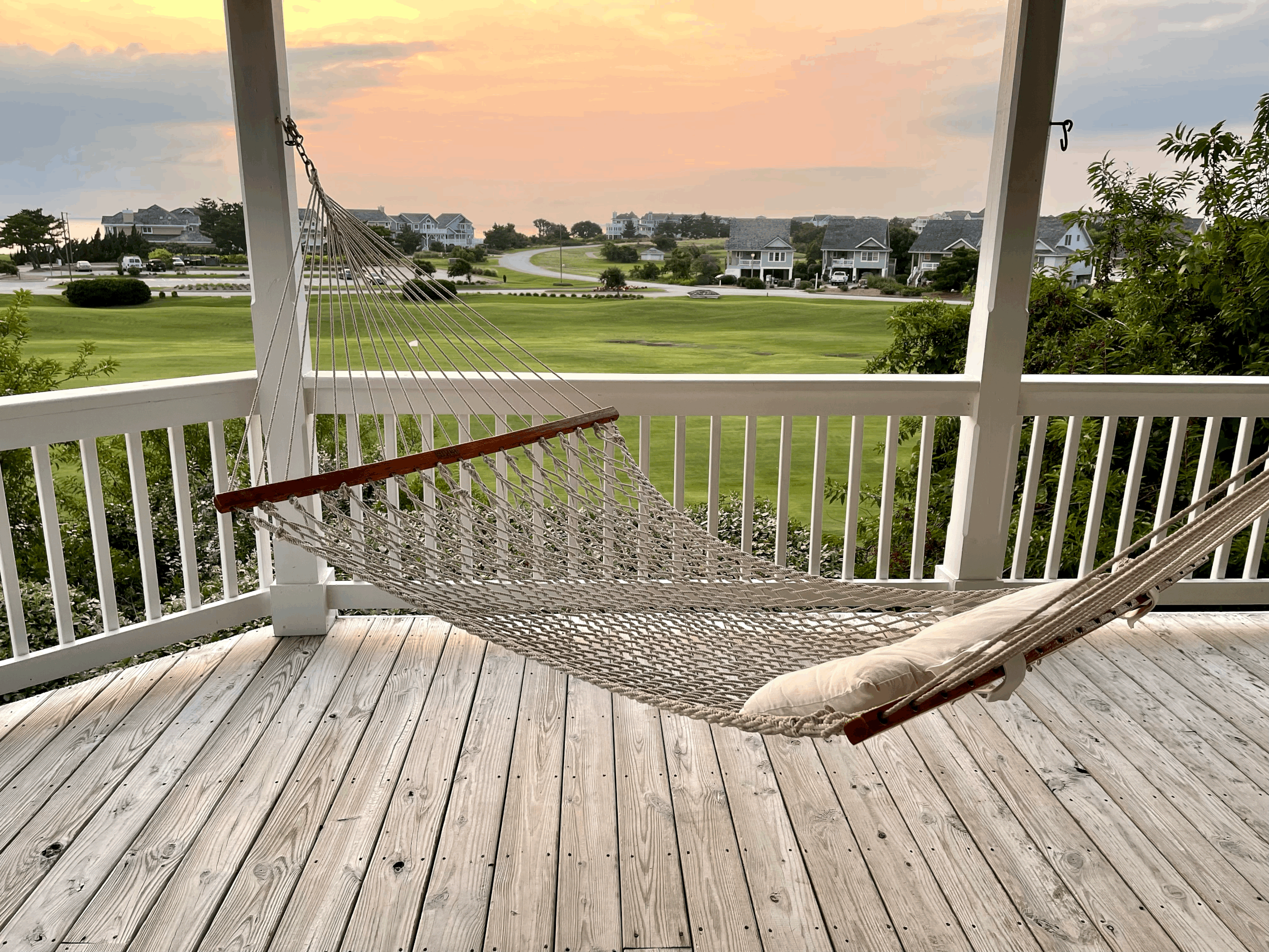 View from hammock on middle deck
