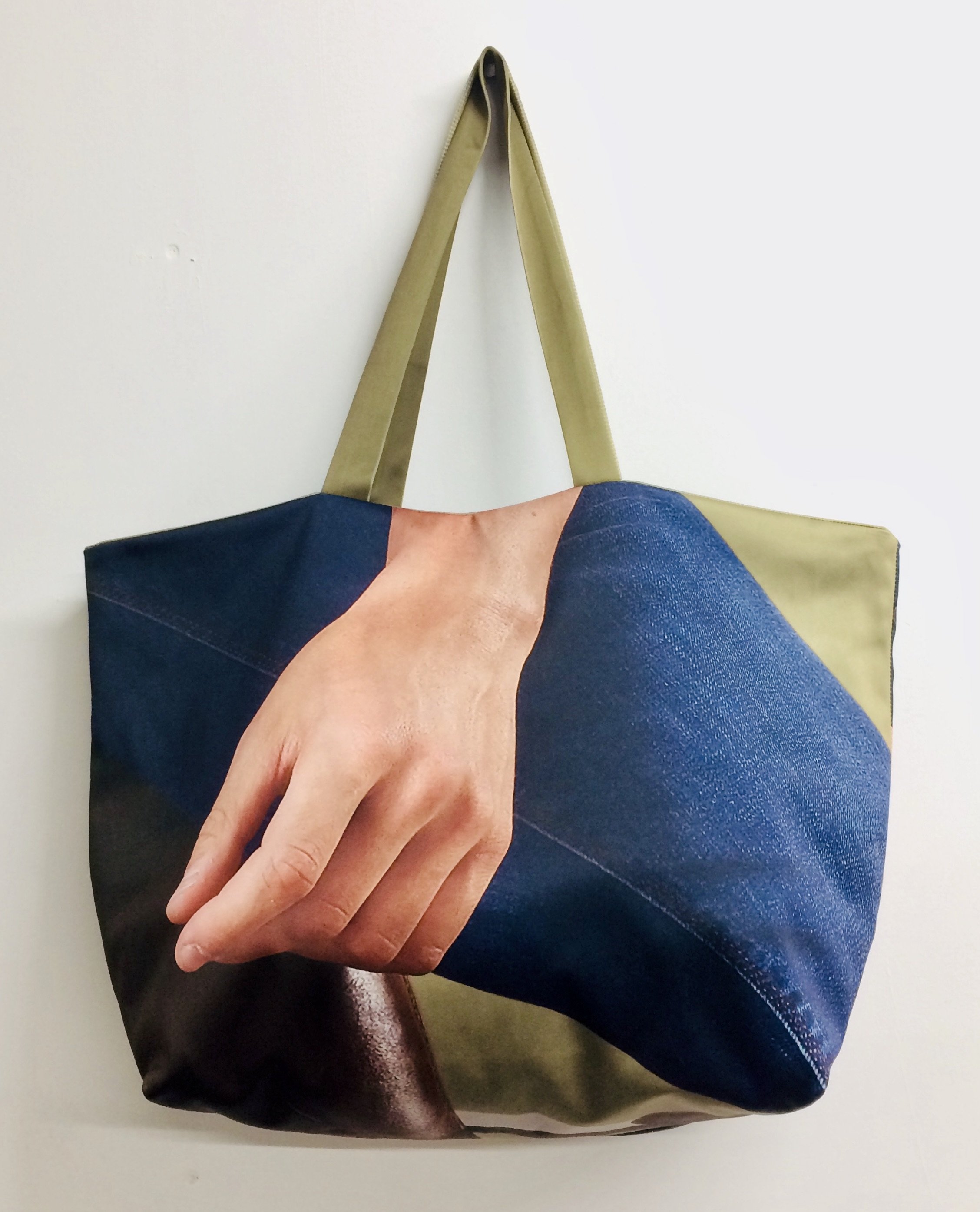 "Hand Bag" Upcycled Banner Bag