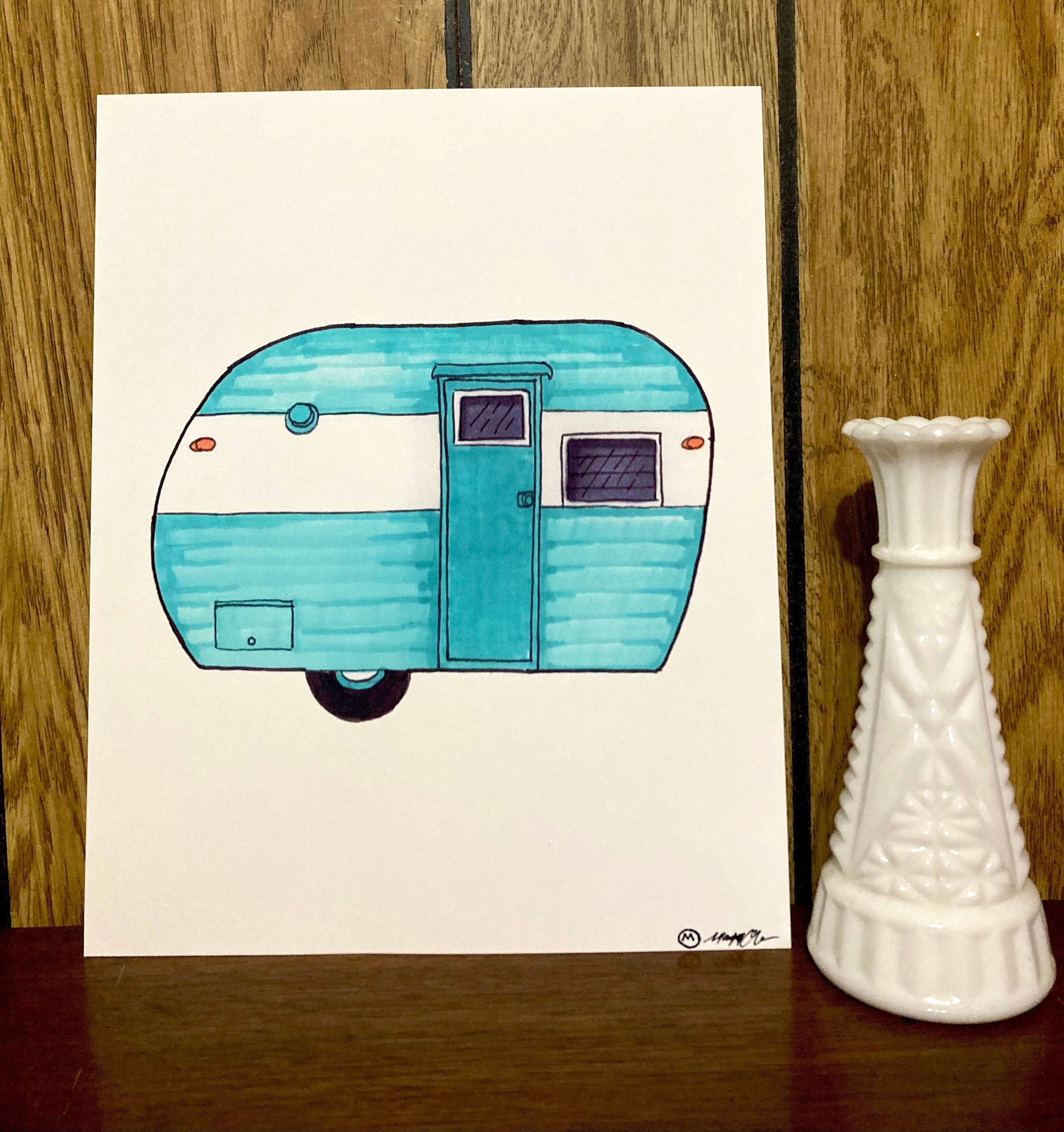 Tin Can Camper Print