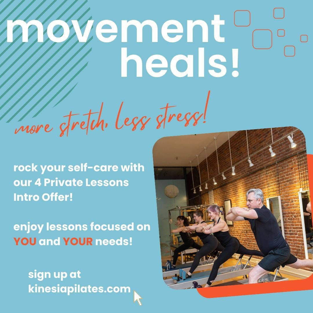 Blossom this Spring with Pilates! 🌷🌞 Our Private Lessons Intro Offer makes prioritizing your mental and physical health easy with our personalized and holistic approach to fitness.

Schedule your one-on-one training session today and feel the diffe