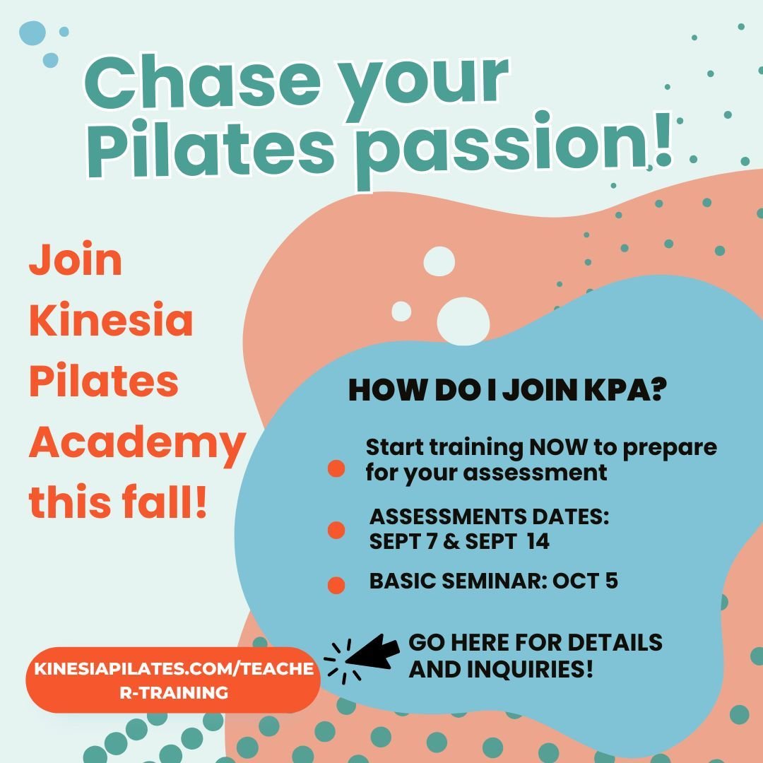 Do you love Pilates and want a rewarding career? ❤️ Start your new adventure this Fall at Kinesia Pilates Academy with one of the most respected and comprehensive certifications in the world - the Romana&acute;s Pilates Instructor Training Program! ?