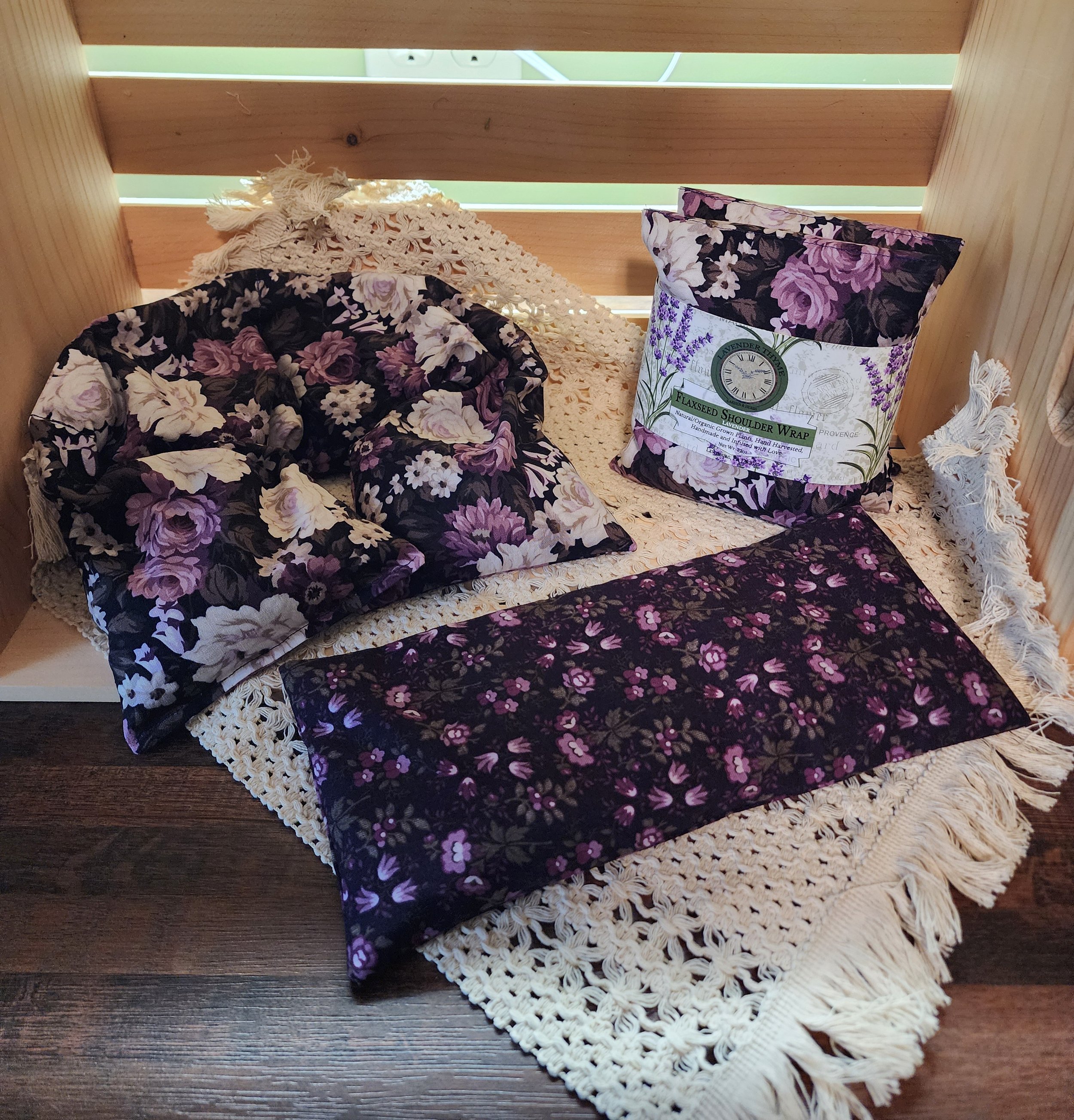 Flaxseed Eye Pillow & Shoulder Wrap