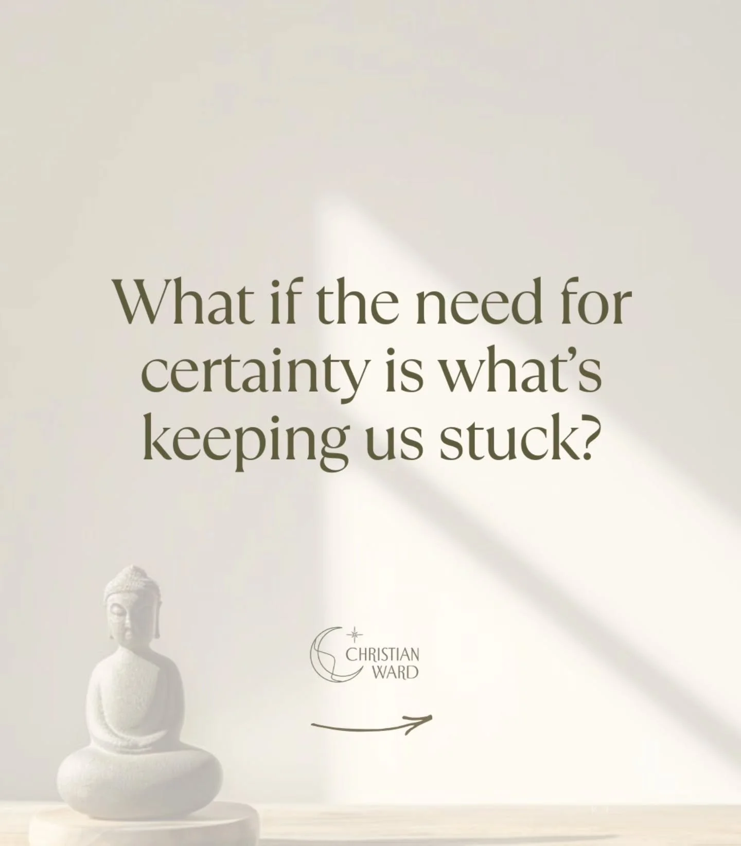 Knowing Can Become Our Cage.
⠀⠀⠀⠀⠀⠀⠀⠀⠀
We suffer not because life is uncertain , but because we think it shouldn&rsquo;t be. So much of our tension comes from clinging to answers, identities, opinions, and the need to be right. We grip onto certainty