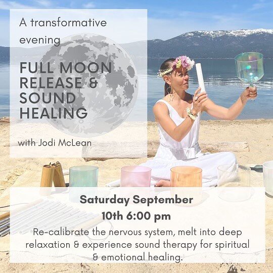 Happy Full Moon! 🌕

Join us TONIGHT for a gentle&nbsp;&nbsp;&amp; relaxing Full Moon Ritual &amp; Sound Bath. Included in our ceremony will be an anointing of the feet ritual with essential oils along with an ancestral card pull &amp; rebirthing med