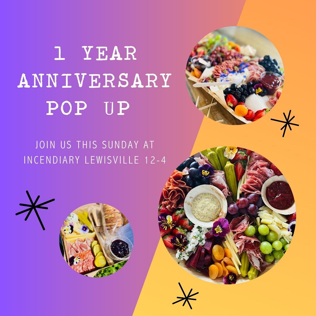 ✨July 30, 2022 was our first charcuterie box delivery to @incendiarybrew lewisville and the beginning of @dogwoodeatables✨
.
.
.
🎉come help us celebrate 1 year! we&rsquo;re popping up this sunday from 12-4 with all your locally sourced favorites plu