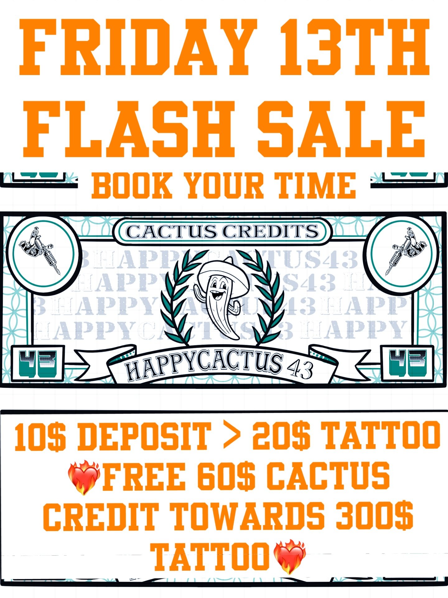 Friday the 13th is this week!!! Book your appointment today to reserve your spot!! I&rsquo;ll be giving away $60 gift card for every appointment made!! DM FOR THE BOOKING LINK OR CHECK OUT THE LINK IN THE STORIES!

Gift card deets: 
*$60 credit towar
