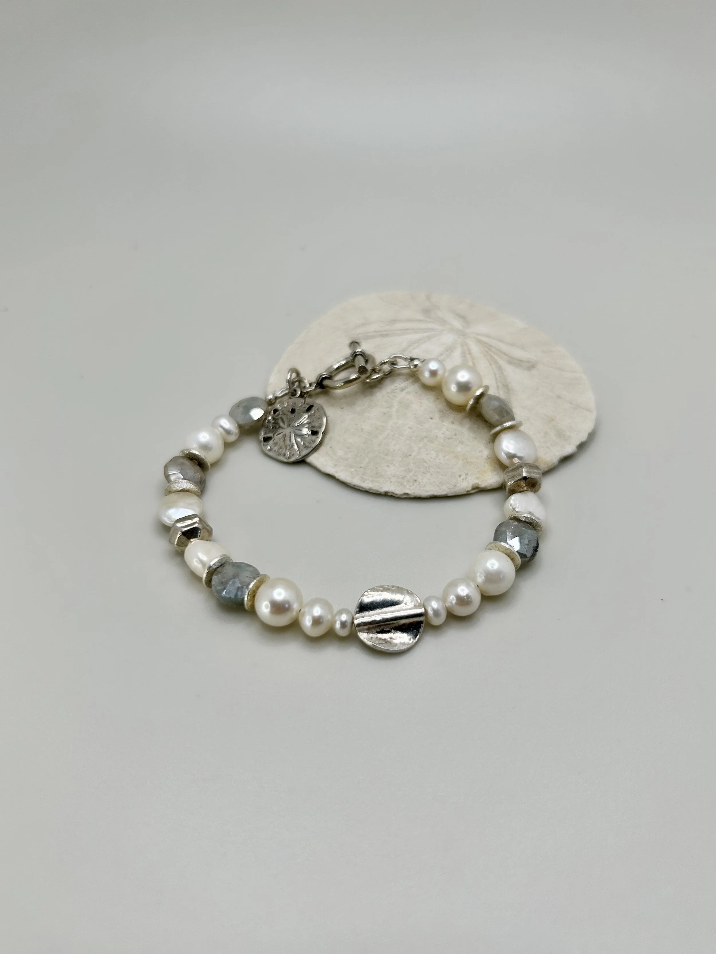 Sand Dollar Moon Bracelet