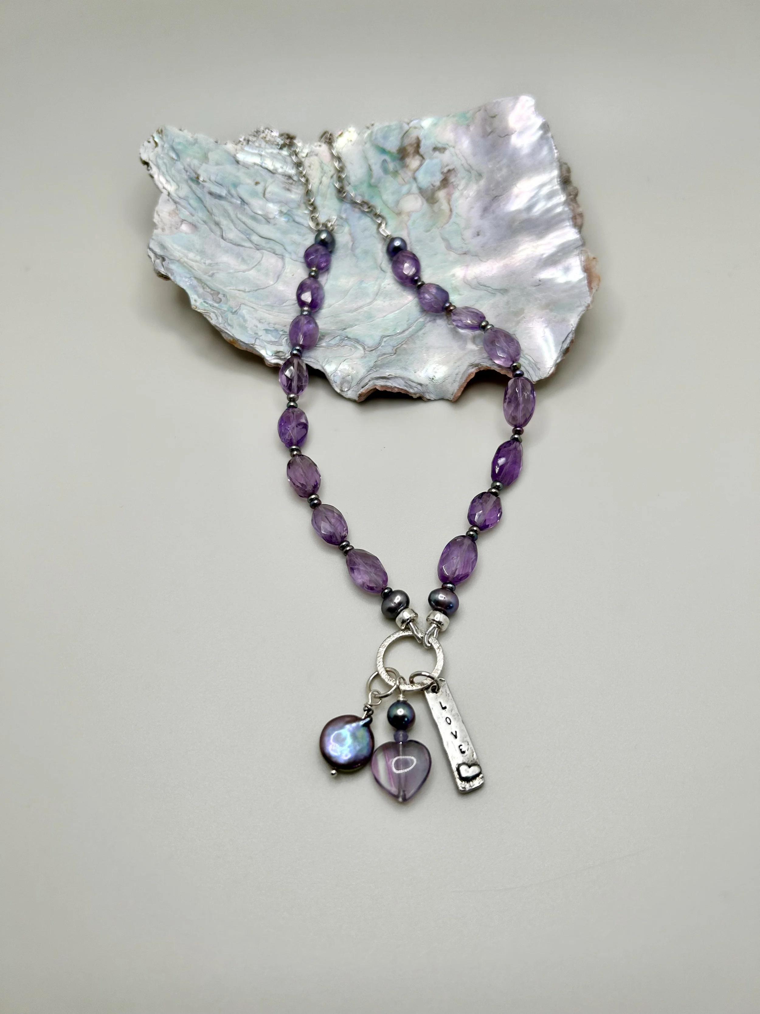 Amethyst Love Necklace