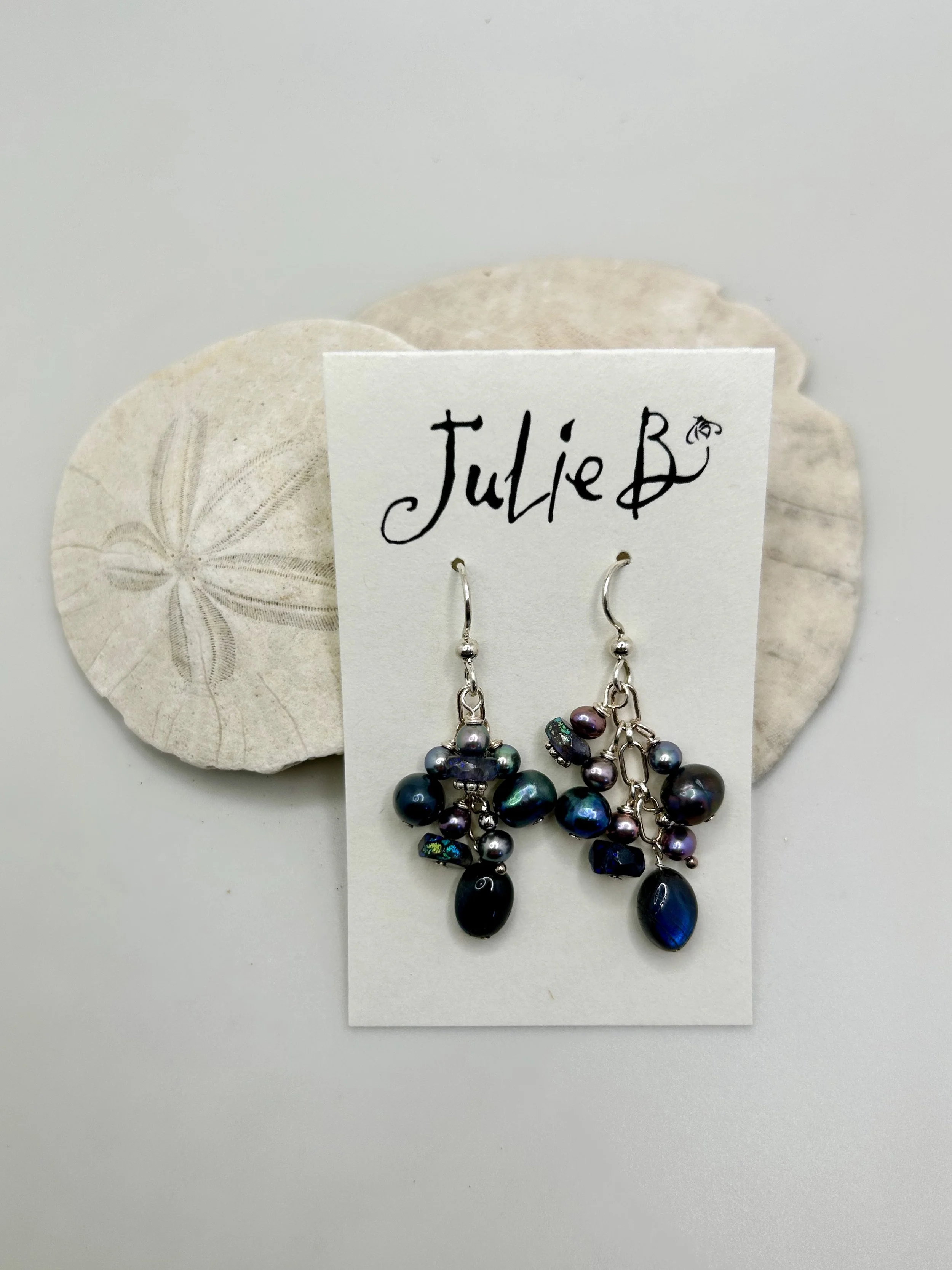 Black Labradorite Earrings