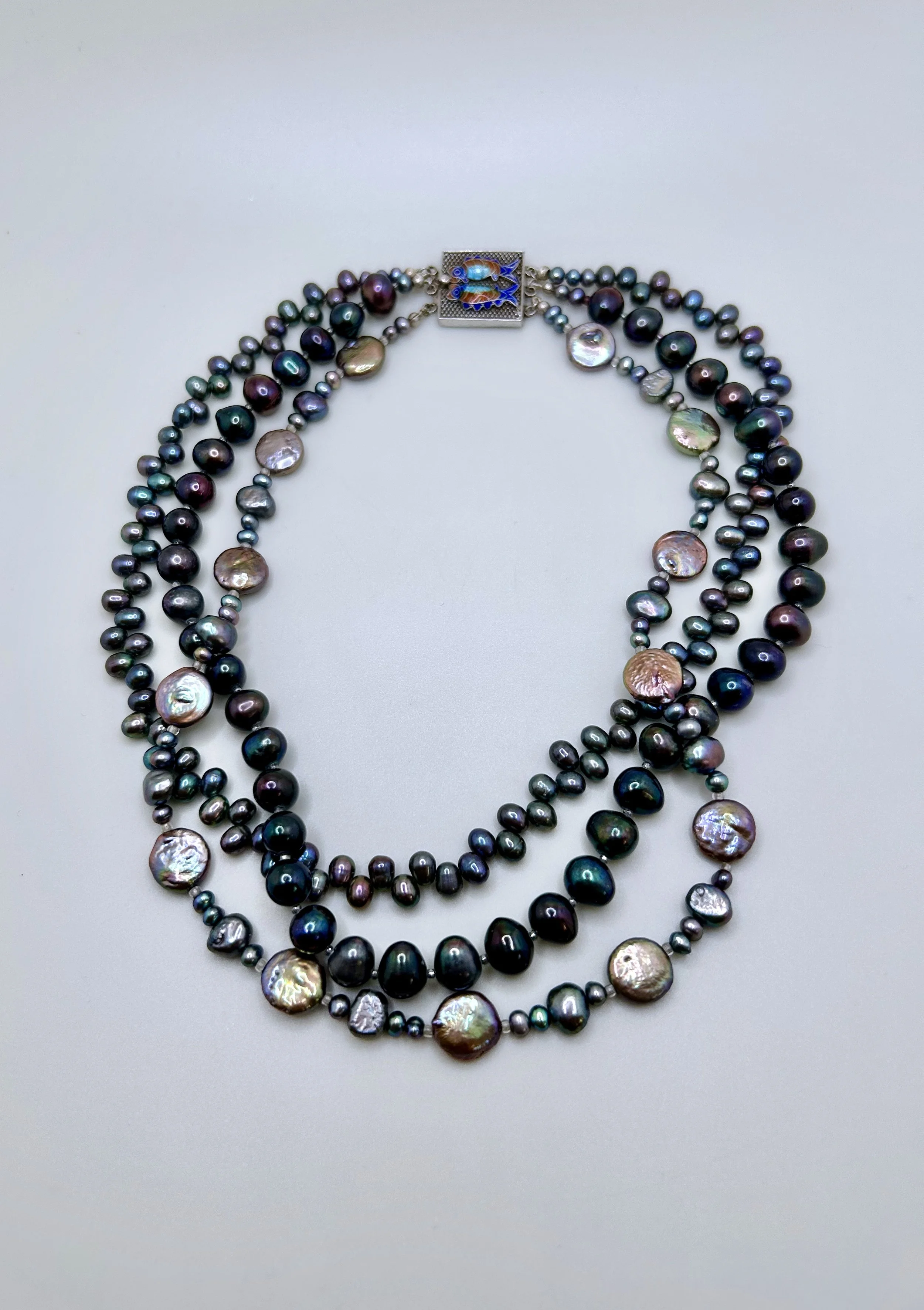 Triple Dark Seas Necklace