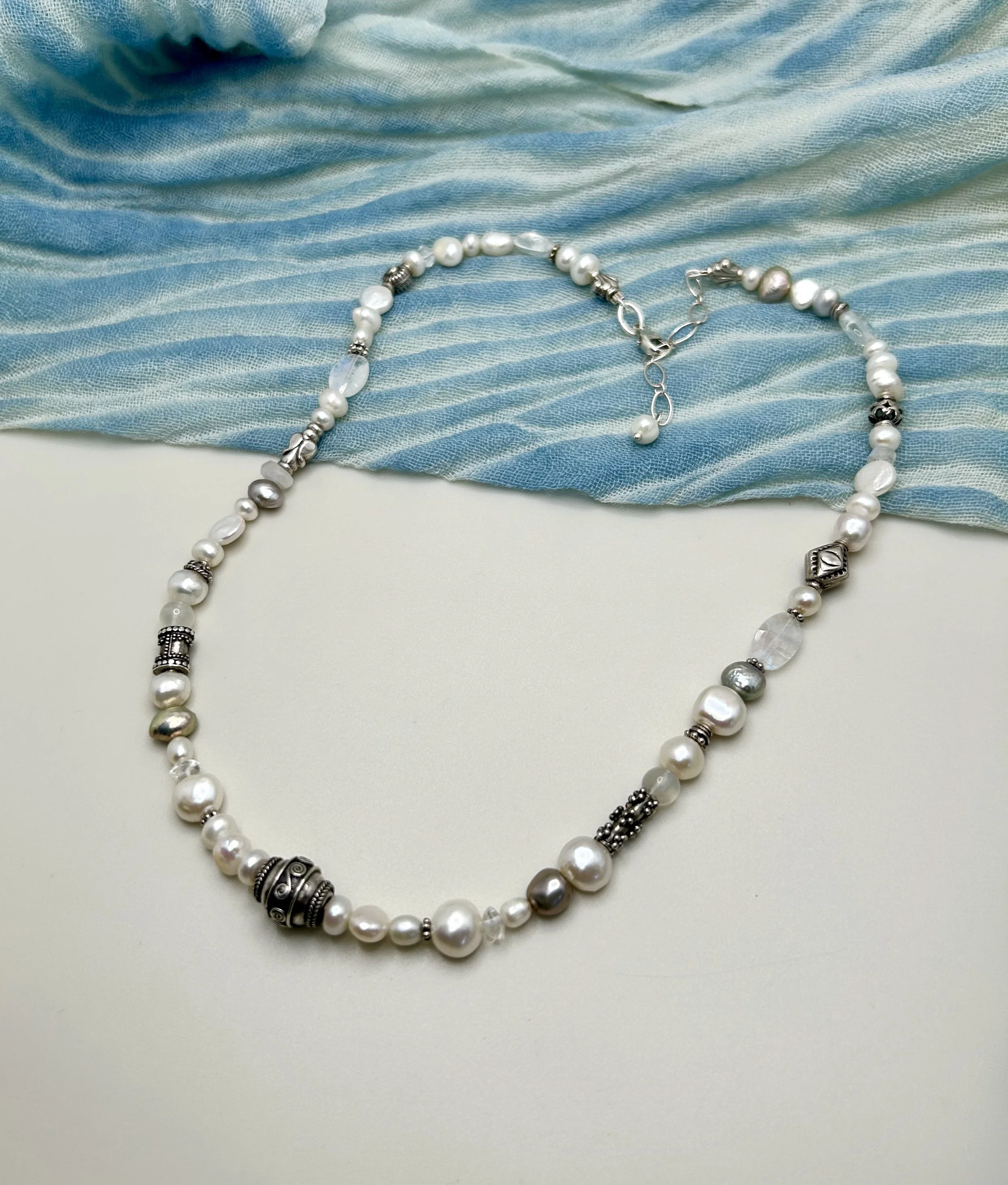 Bohemian Pearl Necklace #4