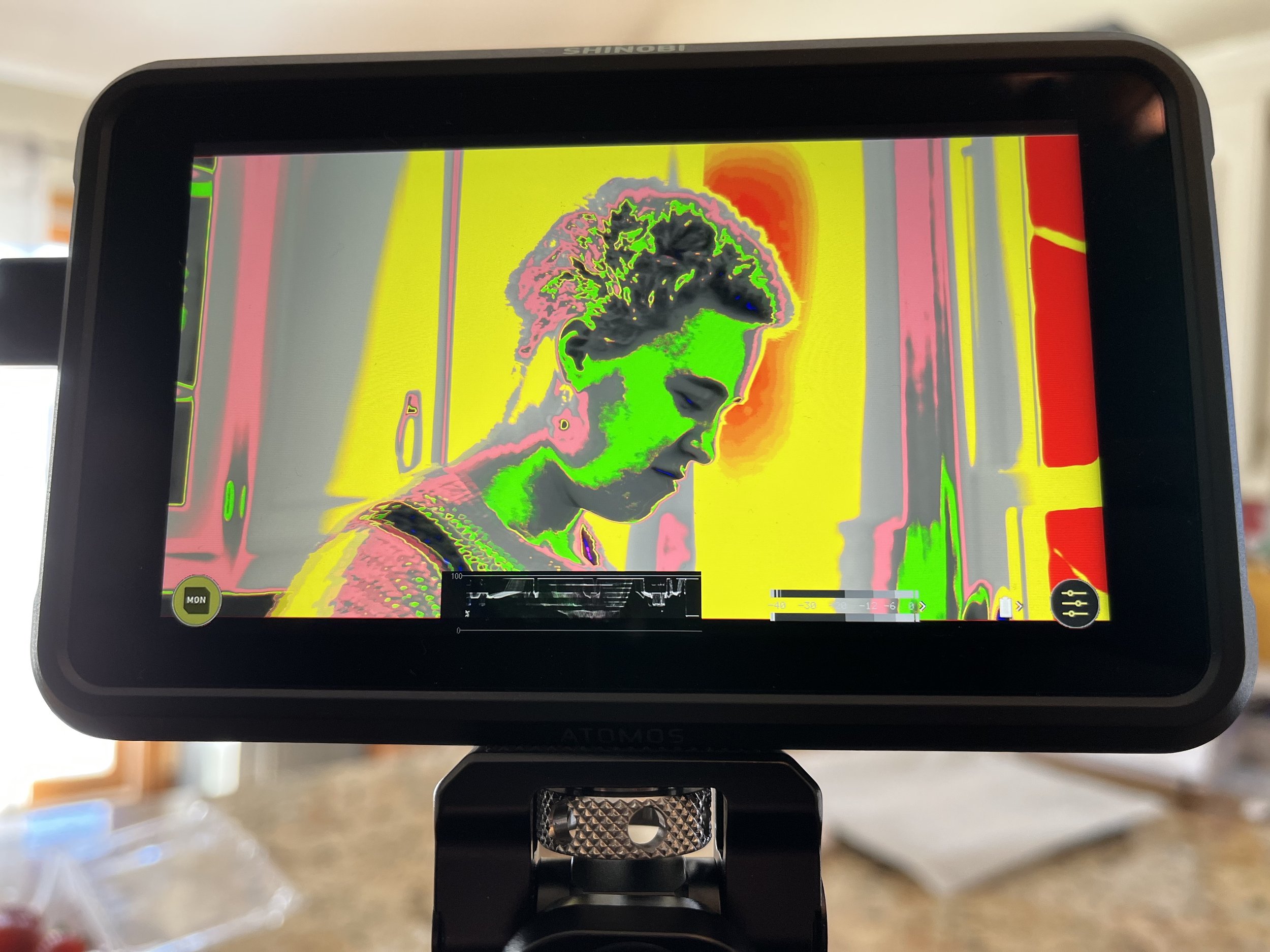 Shooting Random B-Roll with false color.