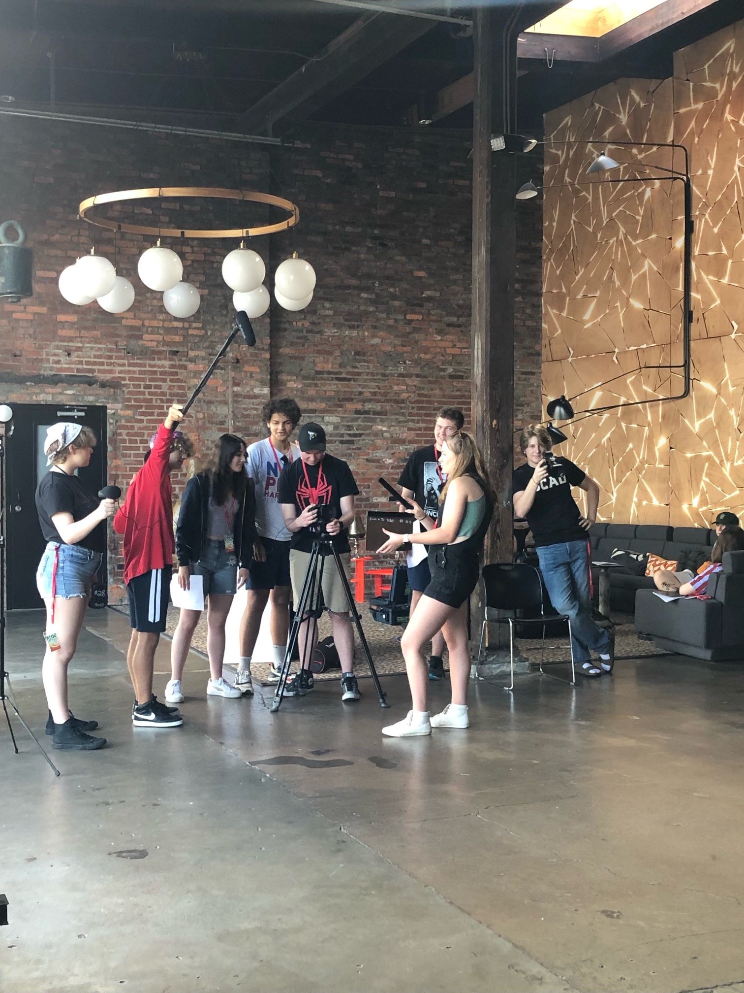 Shooting a short film at a SCAD Summer camp.