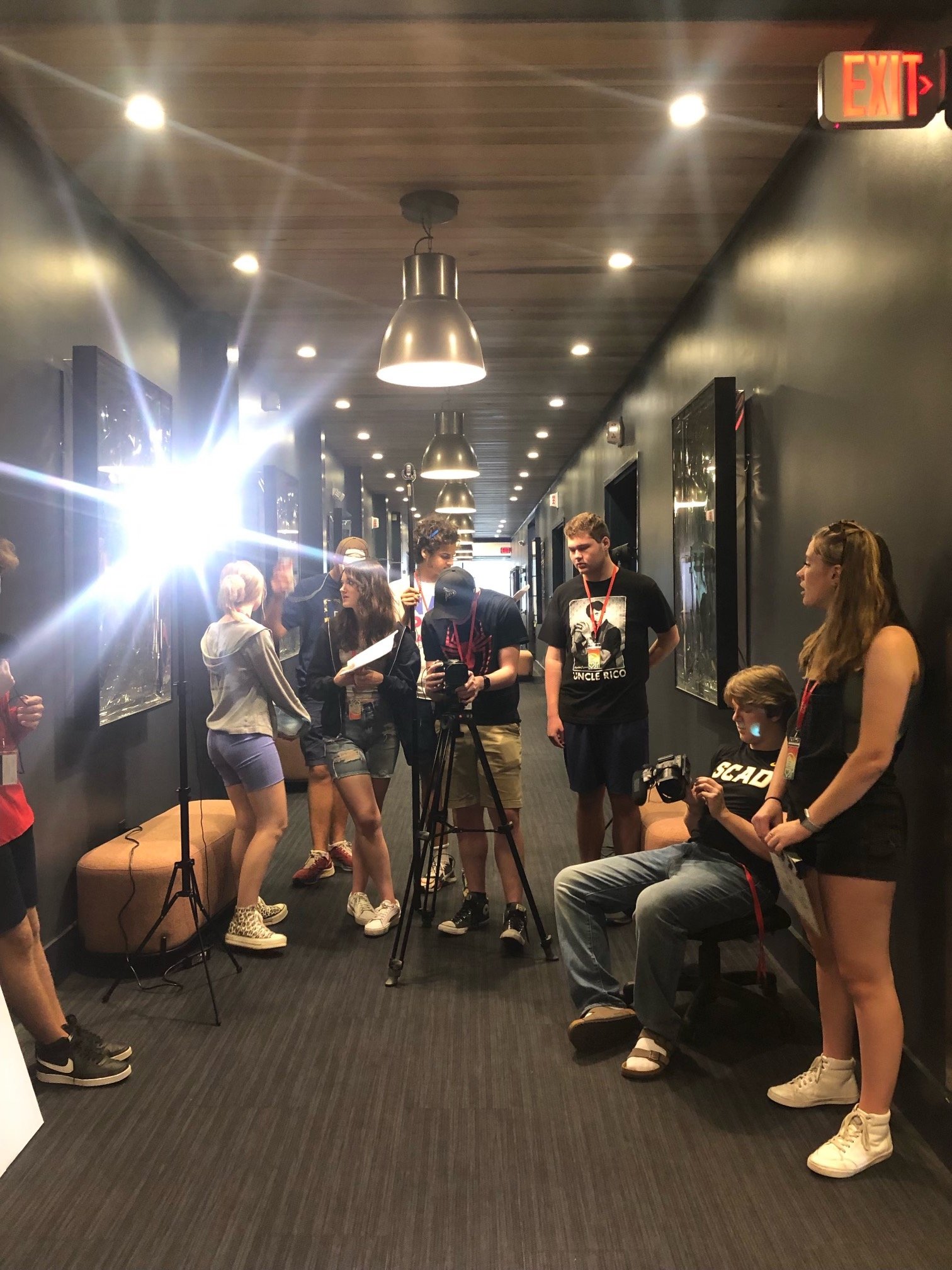 Shooting a short film at a SCAD Summer camp.