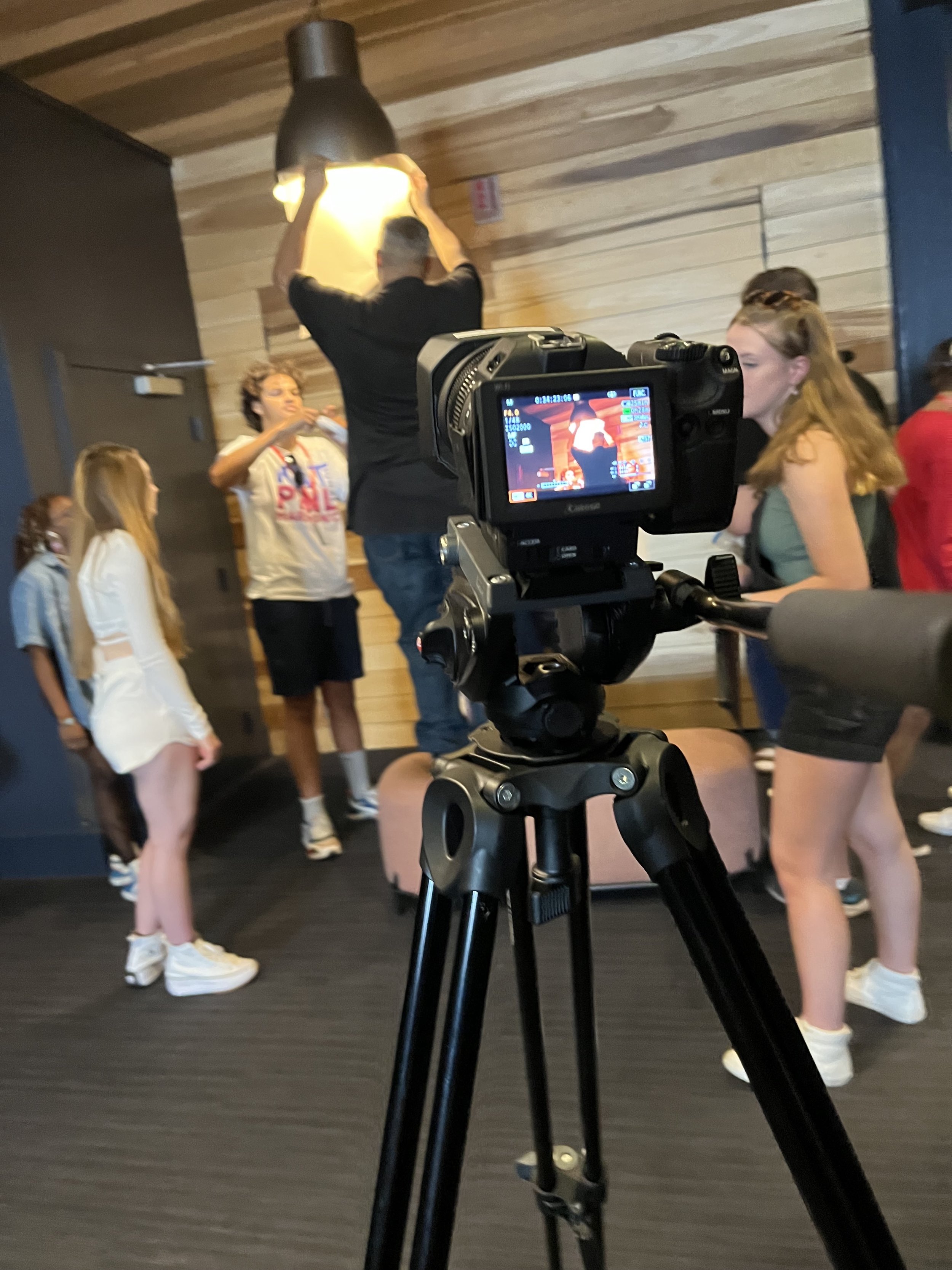 Shooting a short film at a SCAD Summer camp.