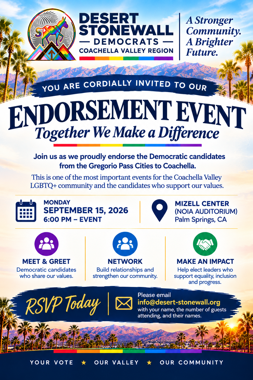 Desert Stonewall Endorsement Event