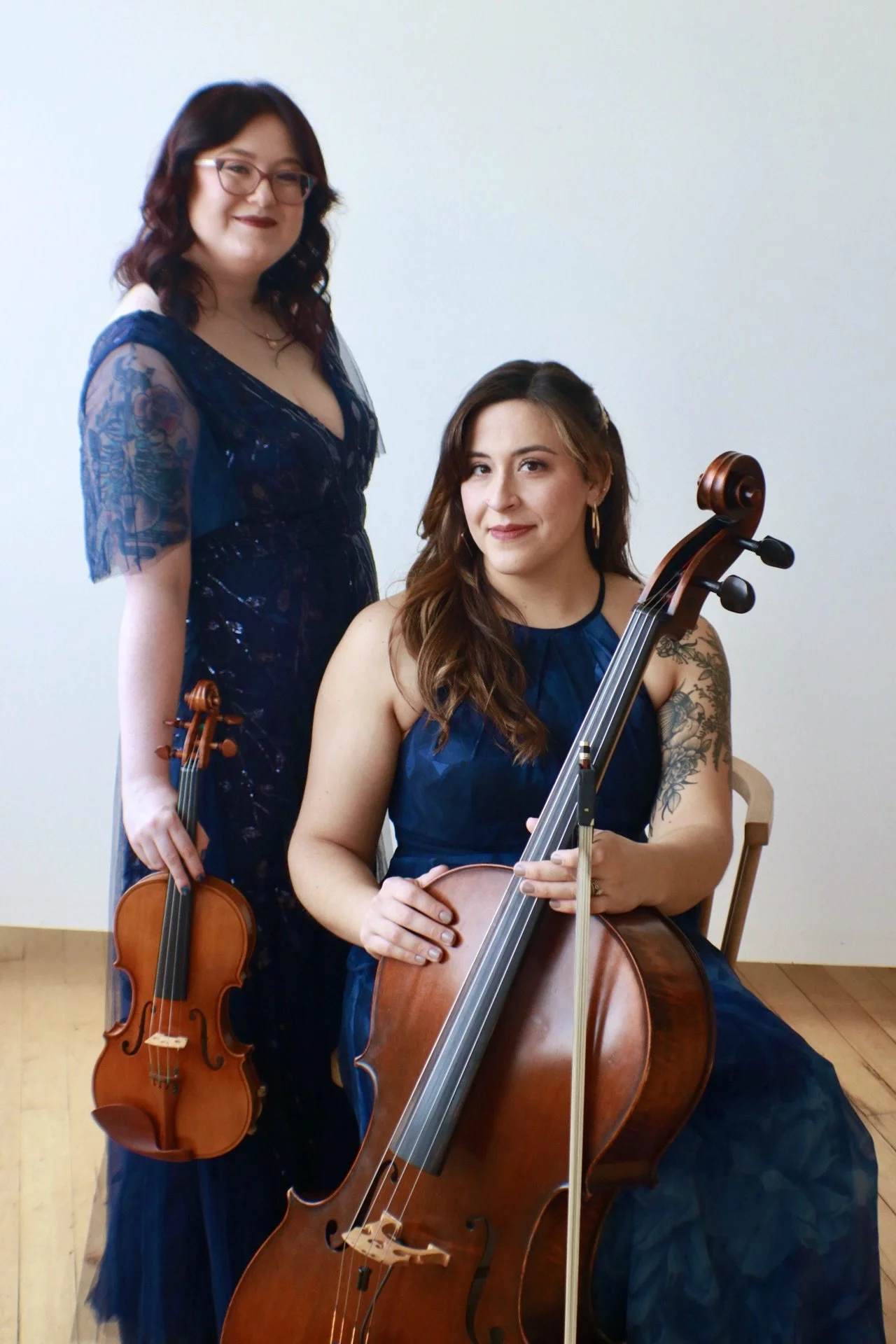 String Duo: Izzey- violin and Olivia- cello
