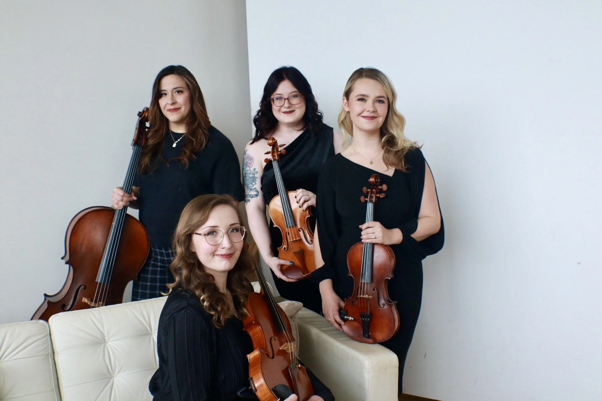String Quartet: Izzey and Erin- violin, Virginia- viola, and Olivia- cello