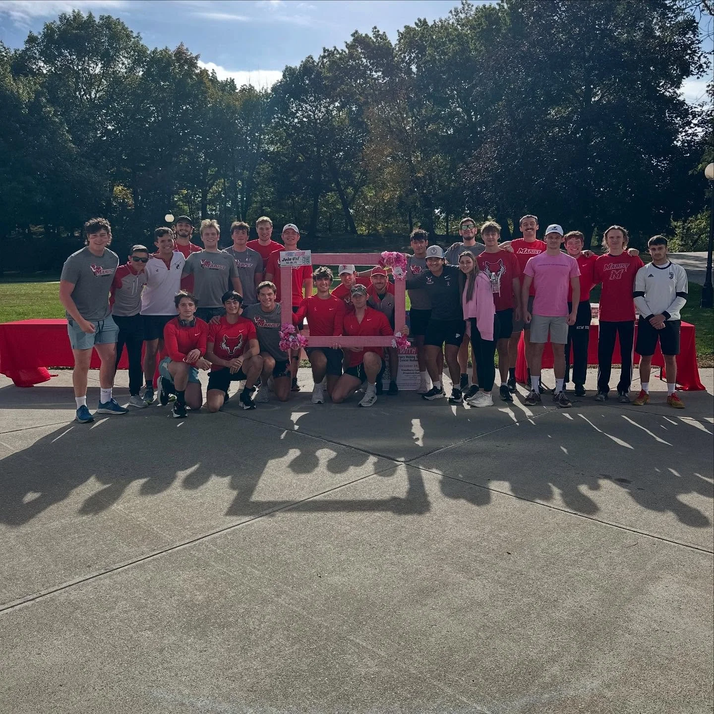 Marist Men&rsquo;s Crew tackle SGA&rsquo;s Breast Cancer Awareness 5k. 
If you can, donate at the link on our story to support a great cause
