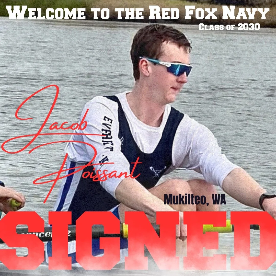 Please Welcome to the Red Fox Navy Class of 2030 @jacob.poissant with @kamiak.hs and @everett.rowing 

#GoRedFox #RedFoxNavy #GoKnights #YEAHEverett