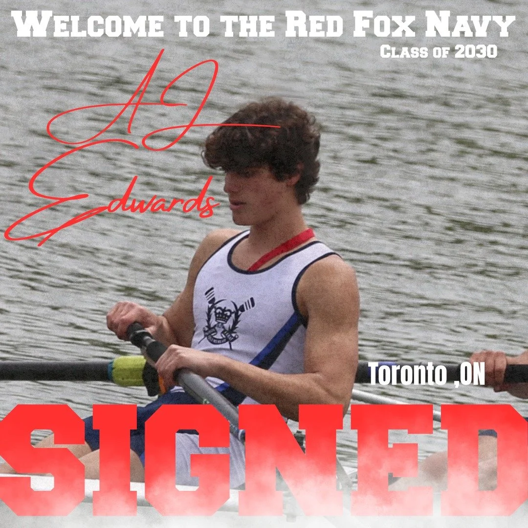 Welcome to the Red Fox Navy Class of 2030 @adrianedwards_ from @ucc_rowing and @ucc2026grads and @ucc_community 

#GoRedFoxes #RedFoxNavy #YEAHUCCRowing #GoHuskies
