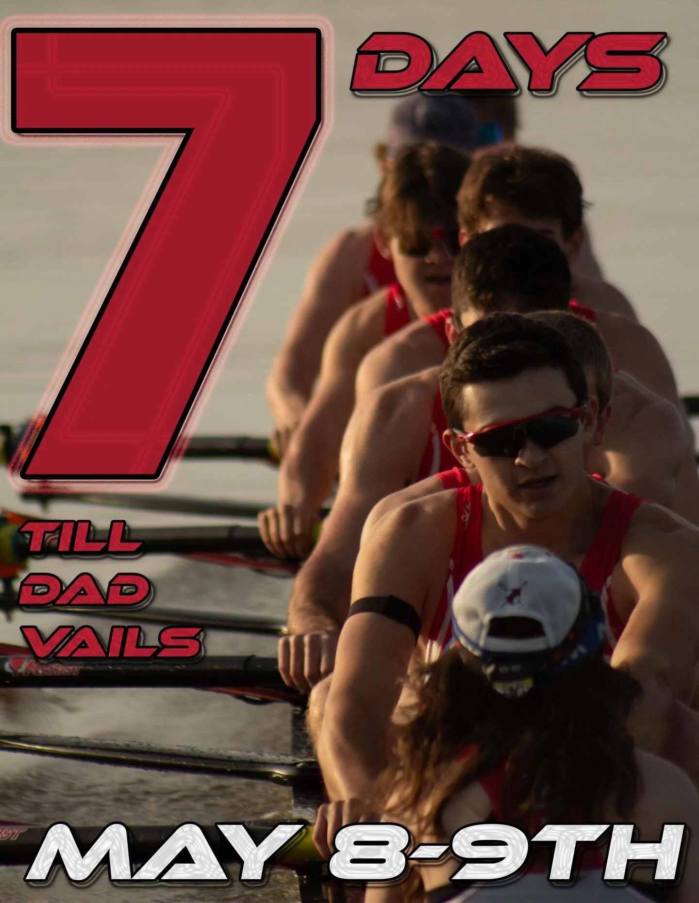 7 Days until the Jefferson Dad Vail Regatta. 
The time for action is now.