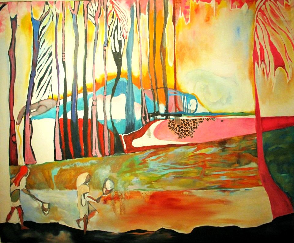 Chasing Pele   50 x 70  (not available)