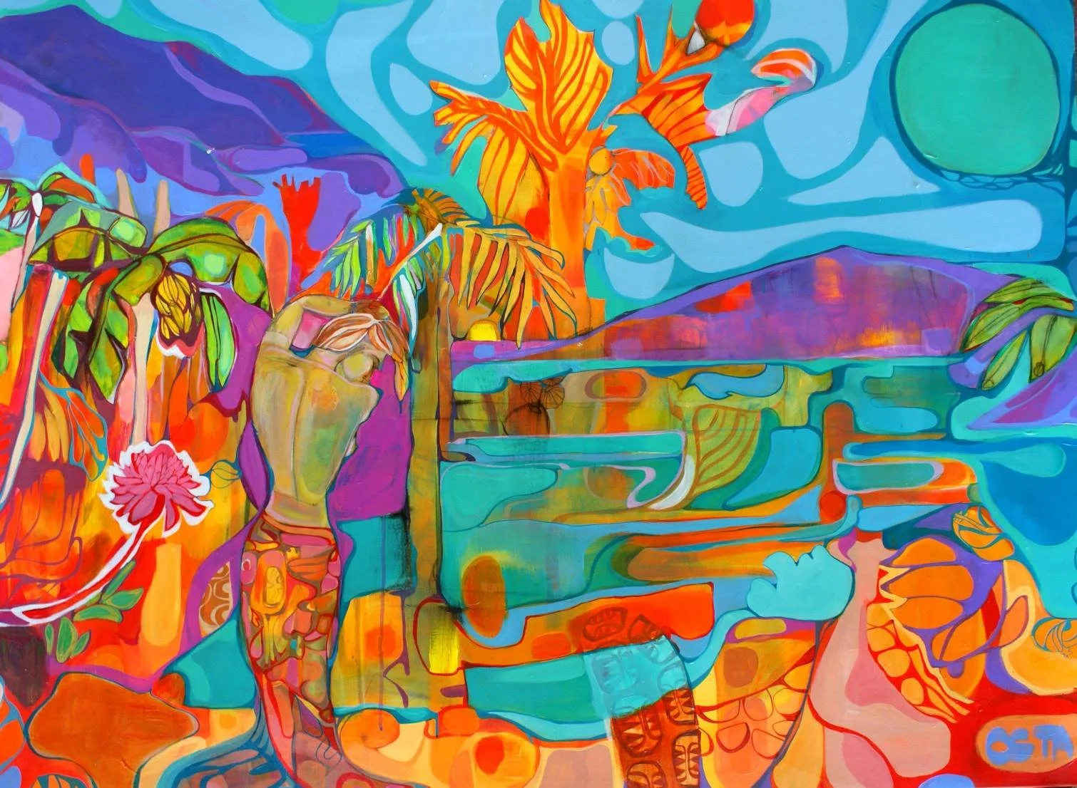 Tahiti Blue   36 x 48  (sold)