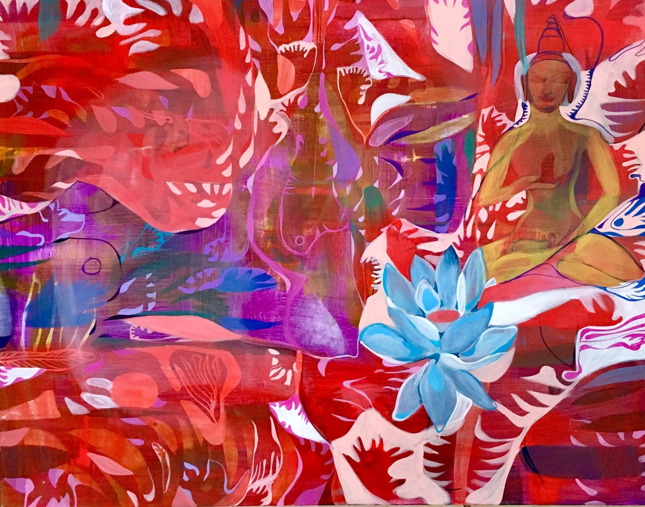 Lotus Bloom  22 x 30