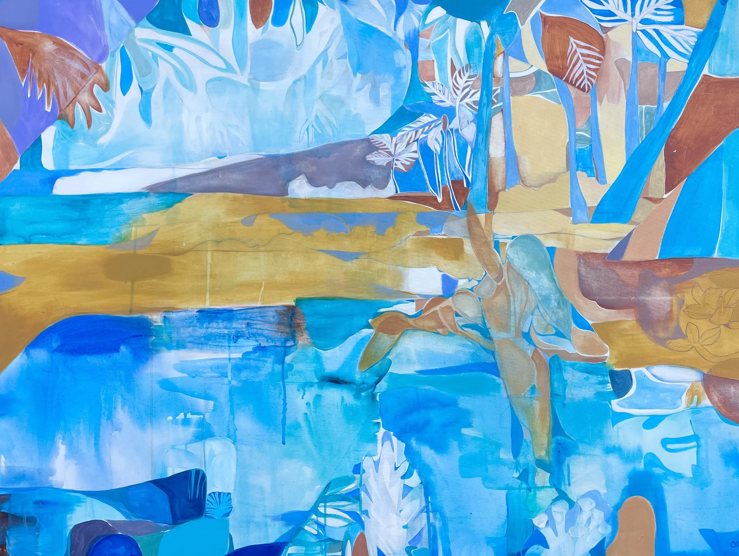 Maluhia.  Ocean Energy  36 X 48