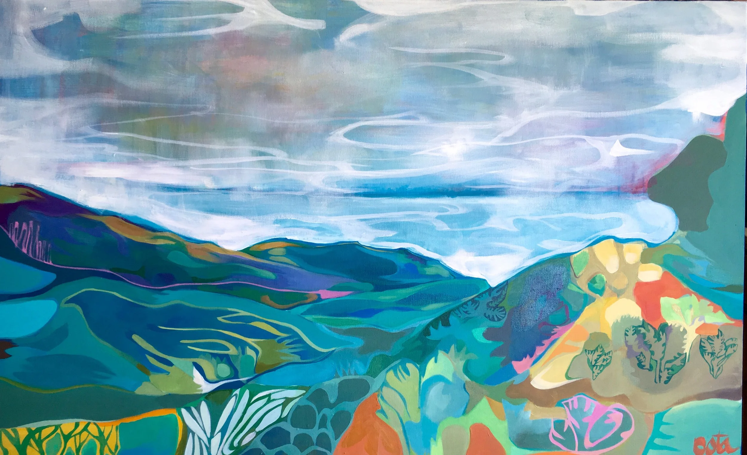 In the Land of Rainbows   30 x 48 sold