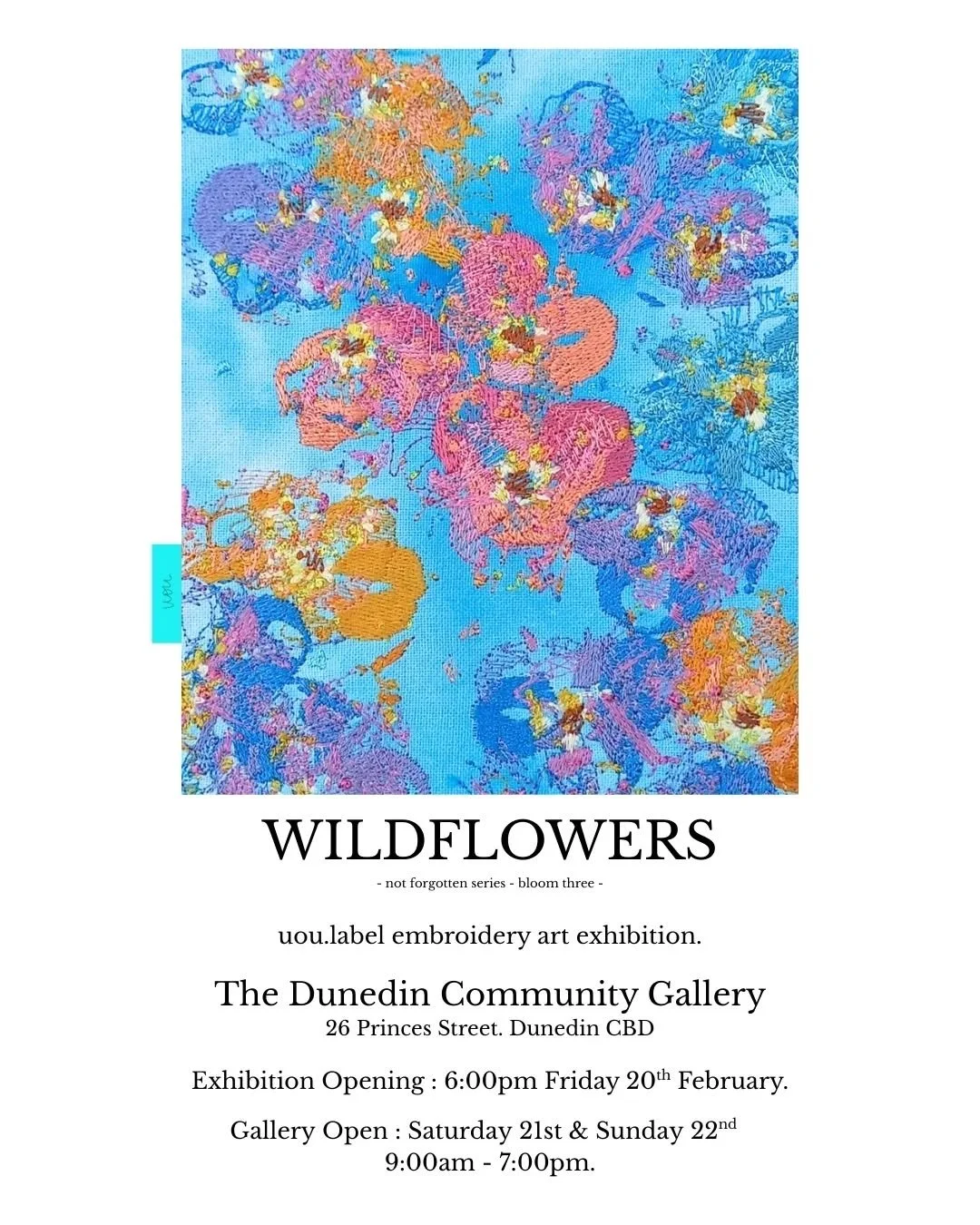 Next Friday at the Dunedin Community Gallery i'm releasing my latest series WILDFLOWERS. - not forgotten series // bloom three -

My friend Louis wrote a lovely piece about the series which sums everything up so well, you can read a little of it here