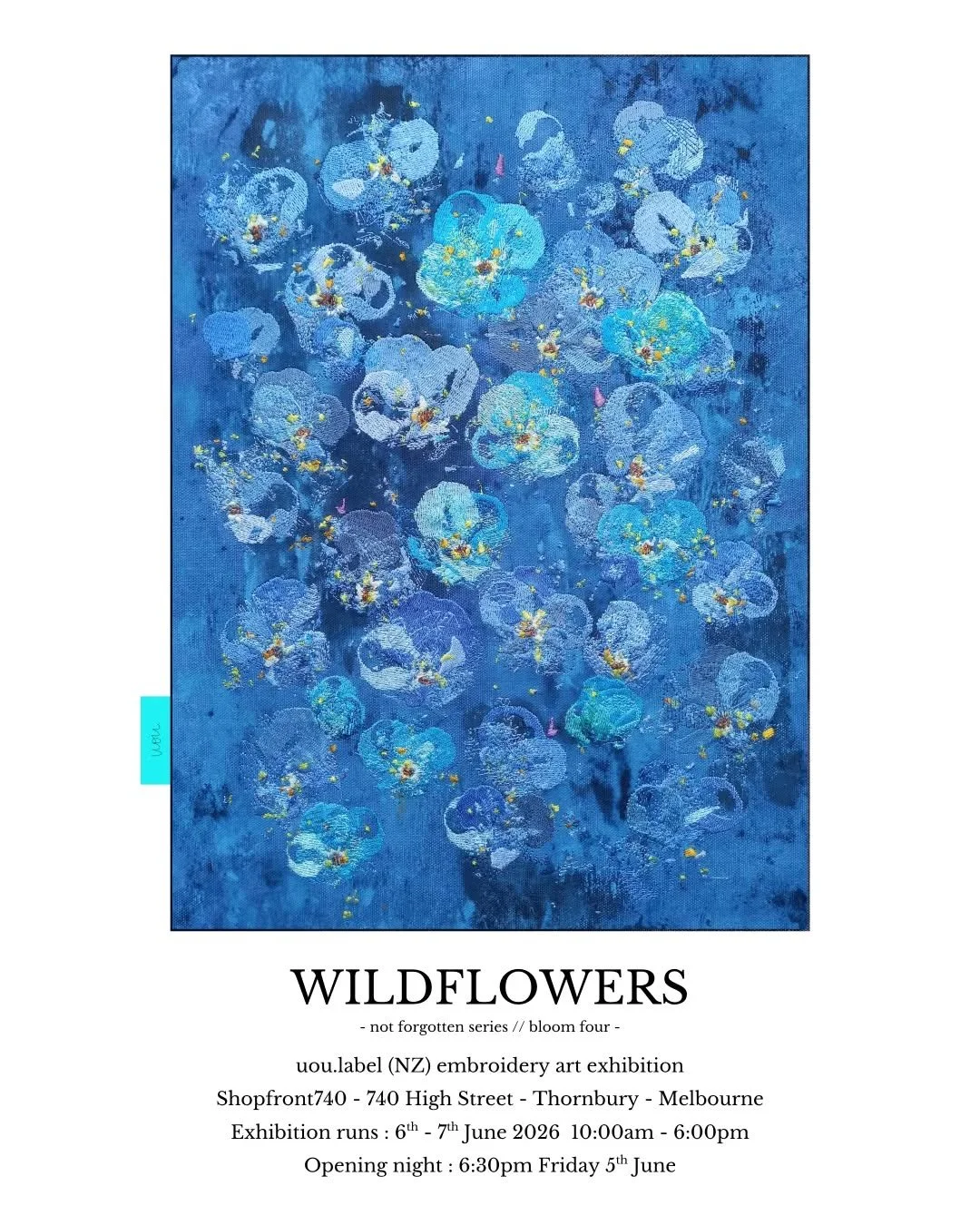 A new bunch of Wildflowers are making their way across the ditch to be shown in Melbourne! 💐

📍 Where :  @shop_front_740 - 740 High Street -
 Thornbury - Melbourne. 
🥂  Opening night : Friday 5th June 6:30pm.
💐 Exhibition runs : Saturday 6th &amp