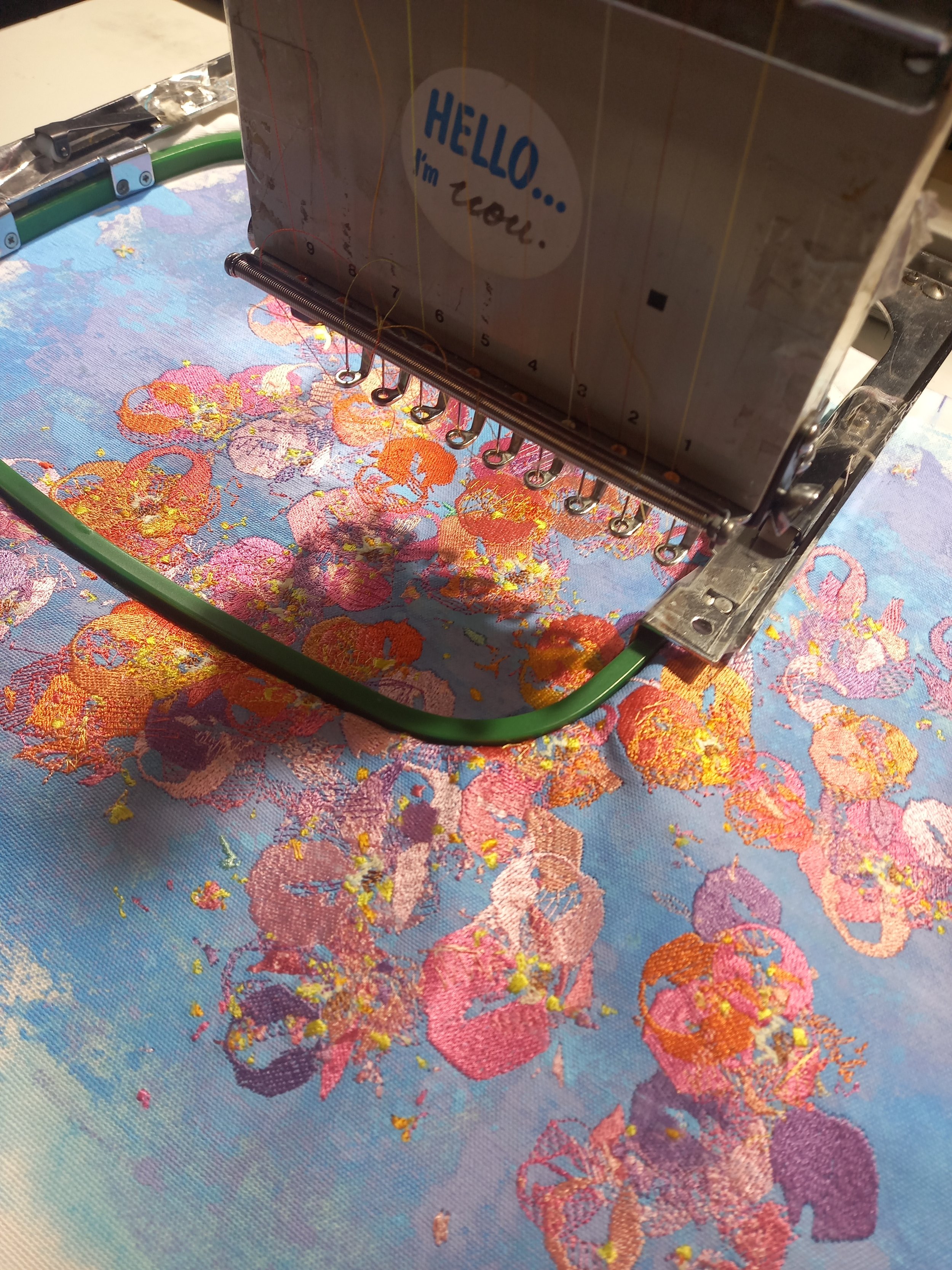 final touches of "Tulips"