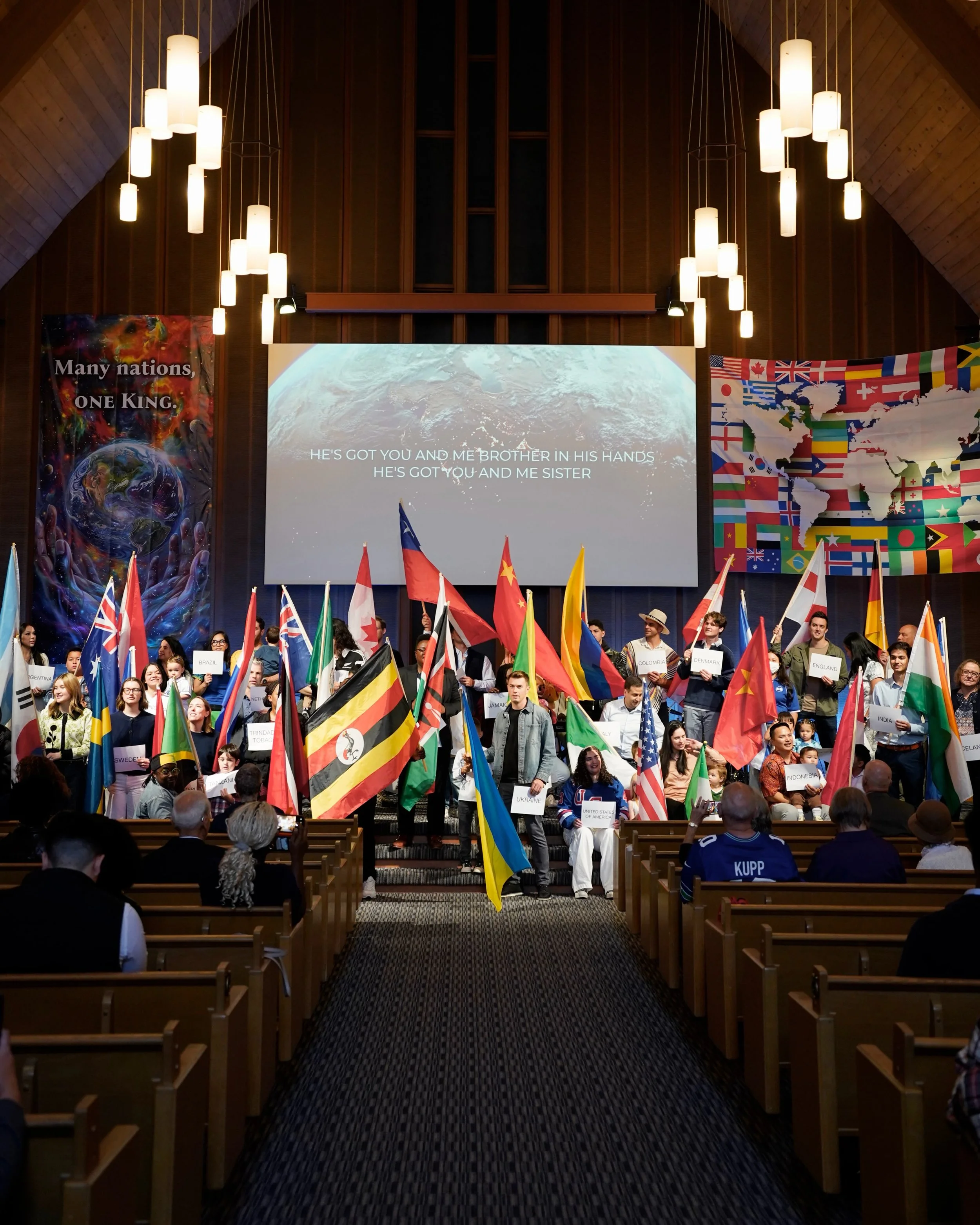 Who else was super blessed by International Sabbath last week? 🙋 🌎 
We hope you&rsquo;ll worship again with us tomorrow morning as we begin a new sermon series!

10:00am &mdash; Bible Study: Chapel
10:30am &mdash; Bible Study: Classroom
10:30am &md