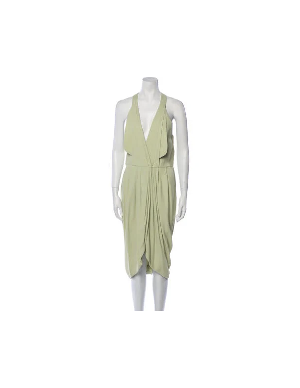 Alexander McQueen Pistachio Racerback Knot Dress  Avenue 62