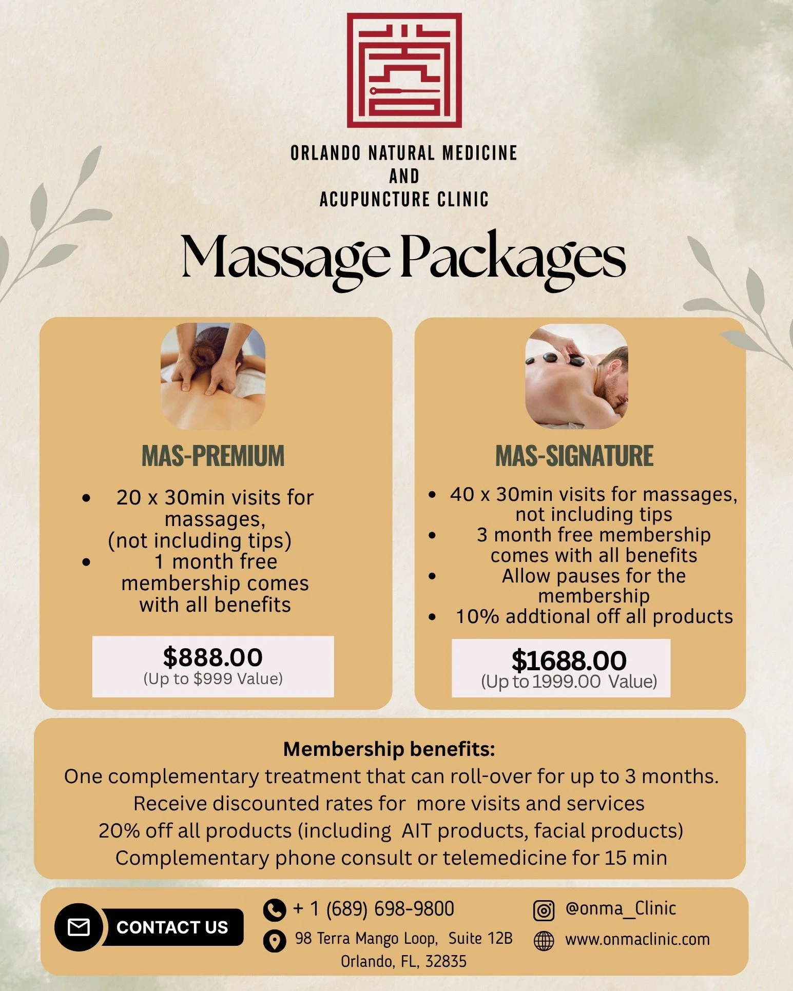 Take a break from your busy day and let our Massage Package work its magic. 🌸💆&zwj;♂️ Relieve tension, relax your muscles, and restore your energy. Your body deserves this little escape!

#MassagePackage #RelaxAndUnwind #StressRelief #SelfCare #Mas