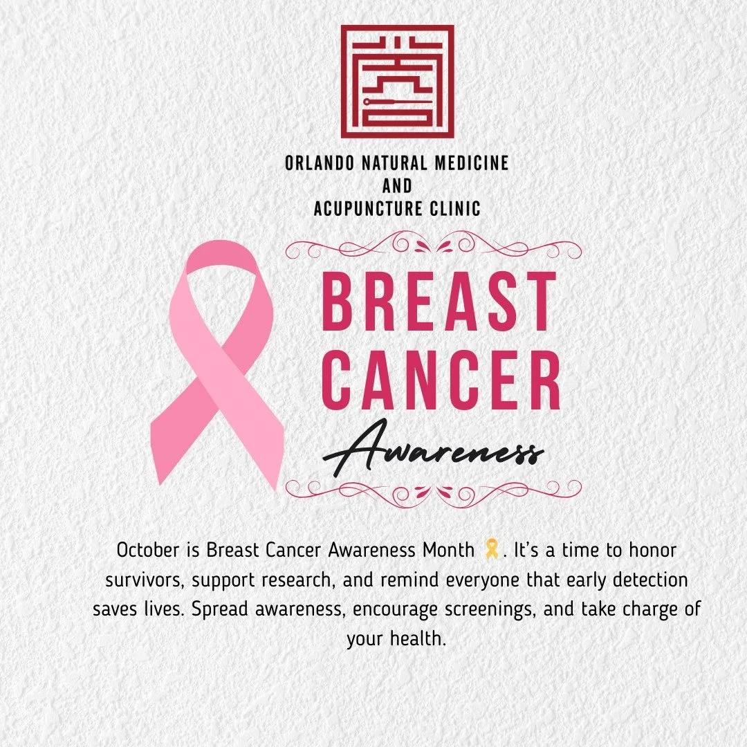 October is Breast Cancer Awareness Month 🎗️. Alongside regular screenings, supporting your overall well-being is essential. Our acupuncture treatments can help reduce stress, improve energy, and promote holistic wellness. Schedule an appointment tod
