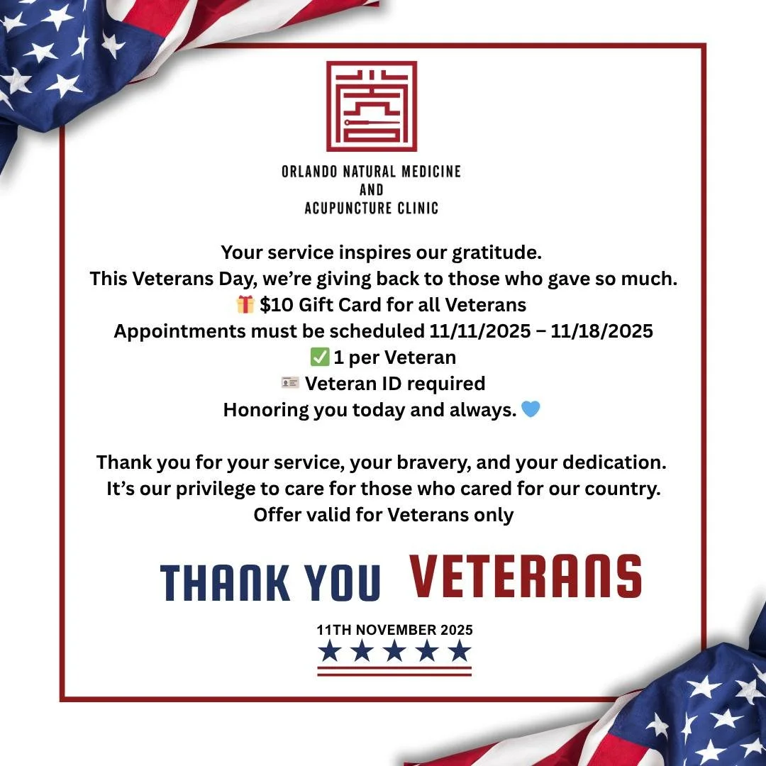 Veterans, we appreciate you so much! We&rsquo;d love to see you in the clinic between 11/11/2025 and 11/18/2025 and treat you to a $10 Gift Card at your appointment.  Thank you for your service. 
📞 Contact us:
📱 Phone: +1 (689) 698-9800
📧 Email: s