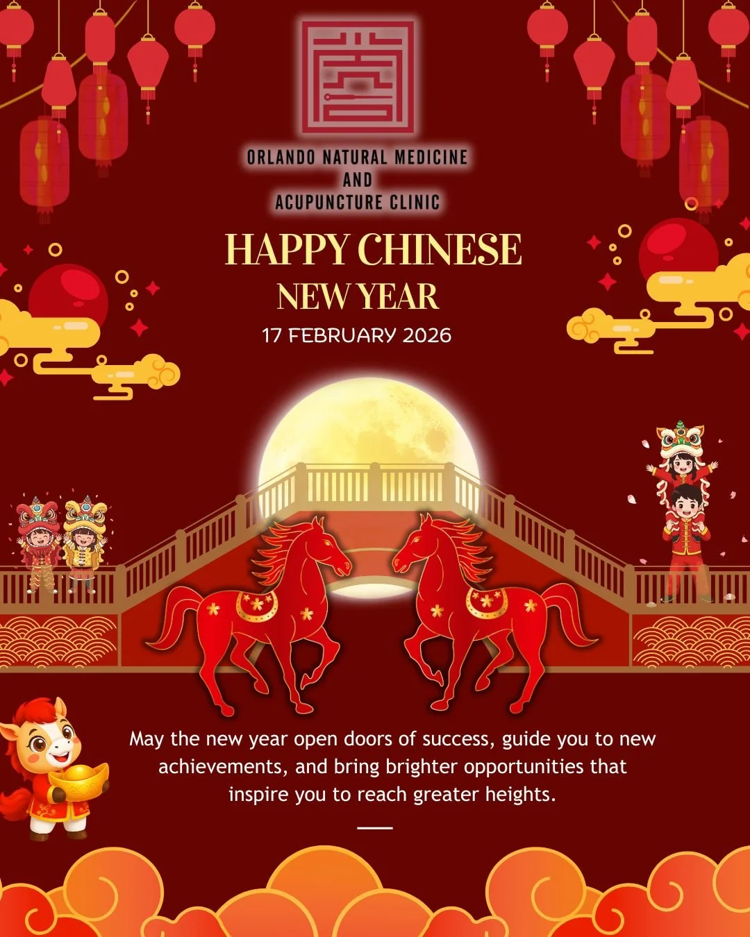 Happy Chinese New Year! 🧧 Wishing you prosperity, peace, and wellness in the year ahead. ONMA Clinic
Contact us 
📱 Phone: +1 (689) 698-9800
💬 WhatsApp: +1 (689) 332-8530
✉️ Email: support@onmaclinic.com
🌐 Website: www.onmaclinic.com
📍 Orlando Na