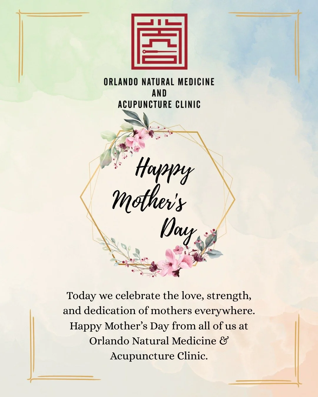 Happy Mother&rsquo;s Day 💐

Today we celebrate the love, strength, and care that mothers bring every day. Wishing all the amazing moms a beautiful day filled with love, joy, and appreciation.

With love from Orlando Natural Medicine &amp; Acupunctur