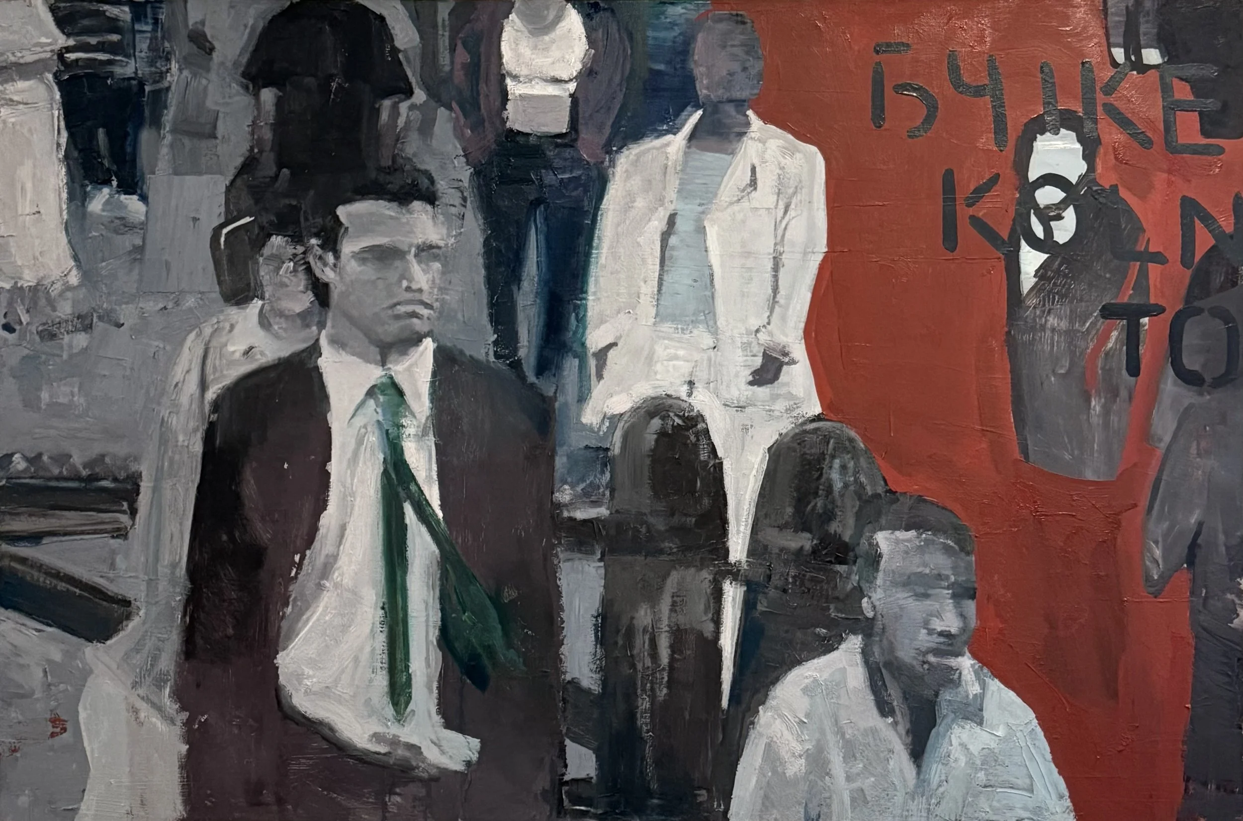 "Parades of Silence" // 45" x 30" // oil paint on linen // AVAILABLE