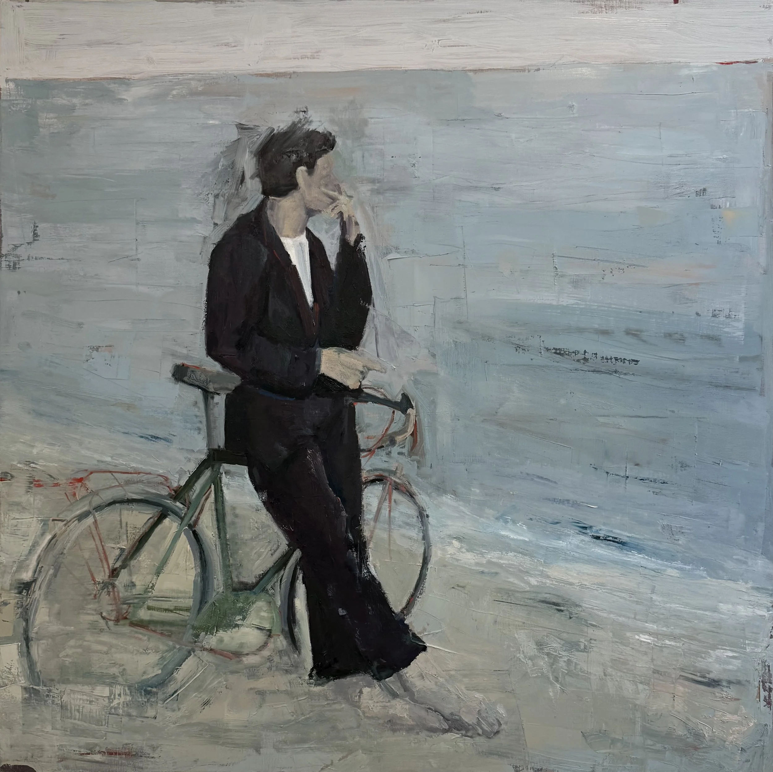 "Ride by the Water" // 48" x 48" // oil paint on linen // AVAILABLE