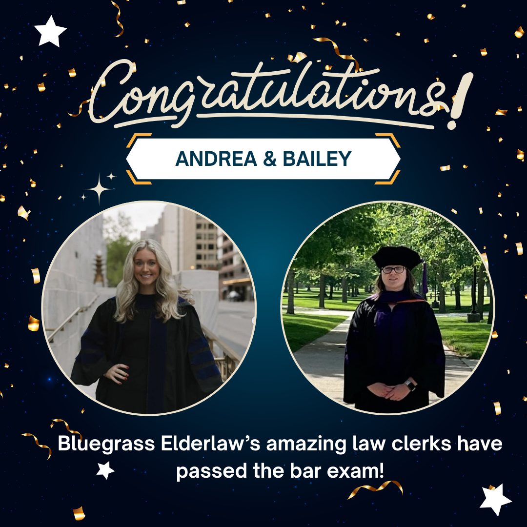 Andrea and Bailey passed the bar exam!