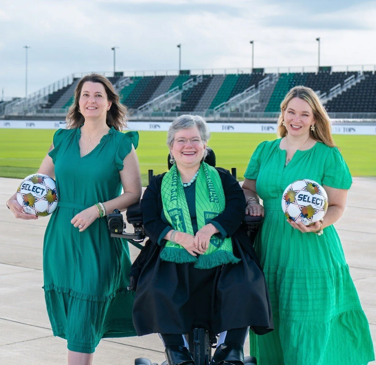 We had out picture taken for Tops, again.