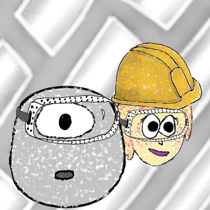 Izzie + Bone Matrix BG + Lab Goggles + Construction Helmet + Osteoblast