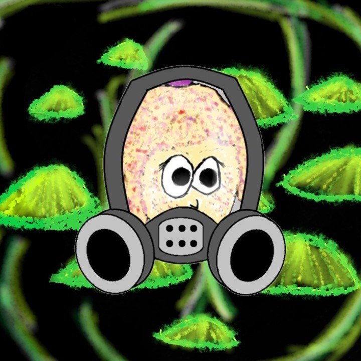 Izzie + Acid Bubbles BG + Biohazard Gas Mask